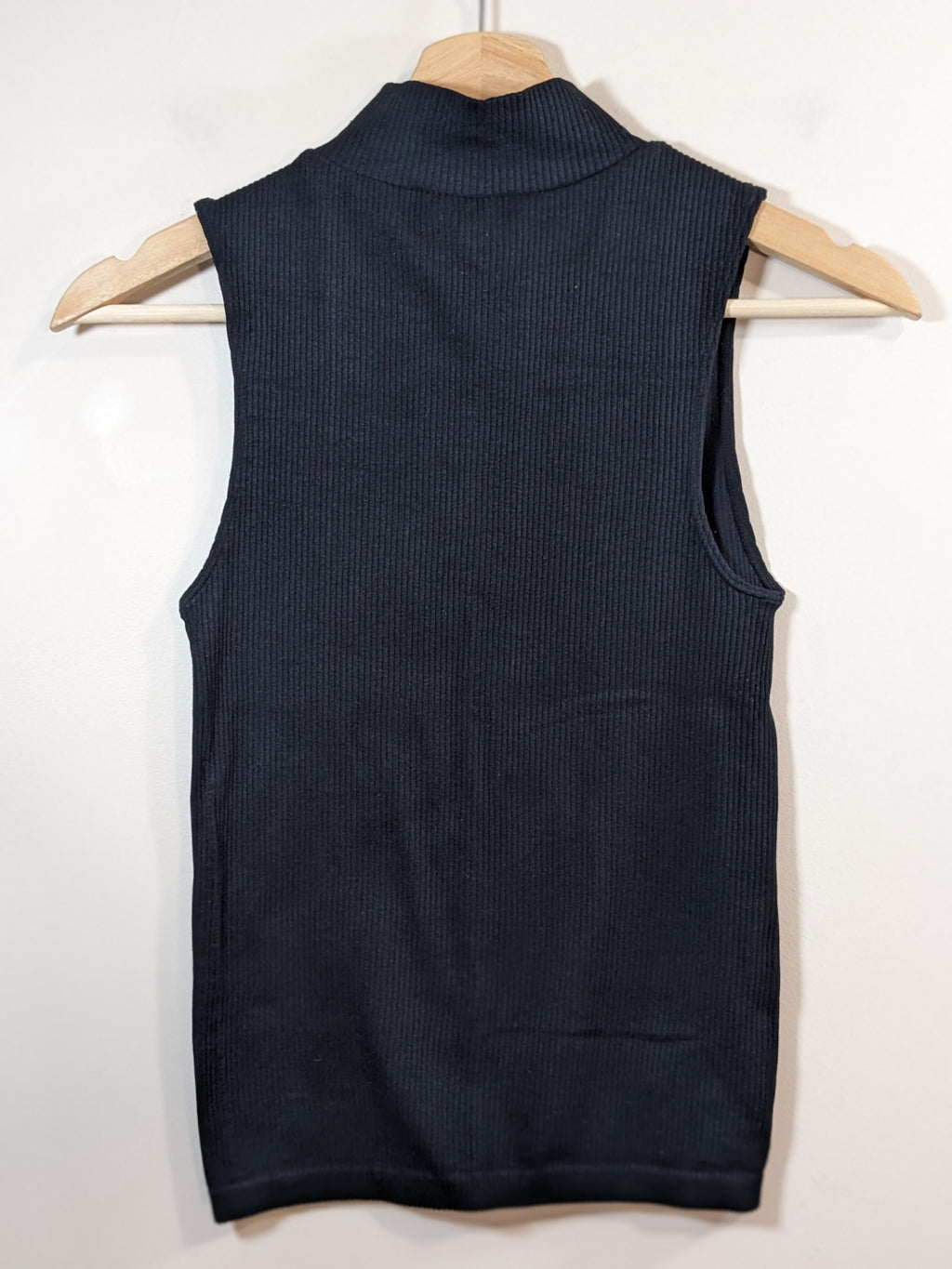 Cotton Candy Black Mock Neck Tank - S/M