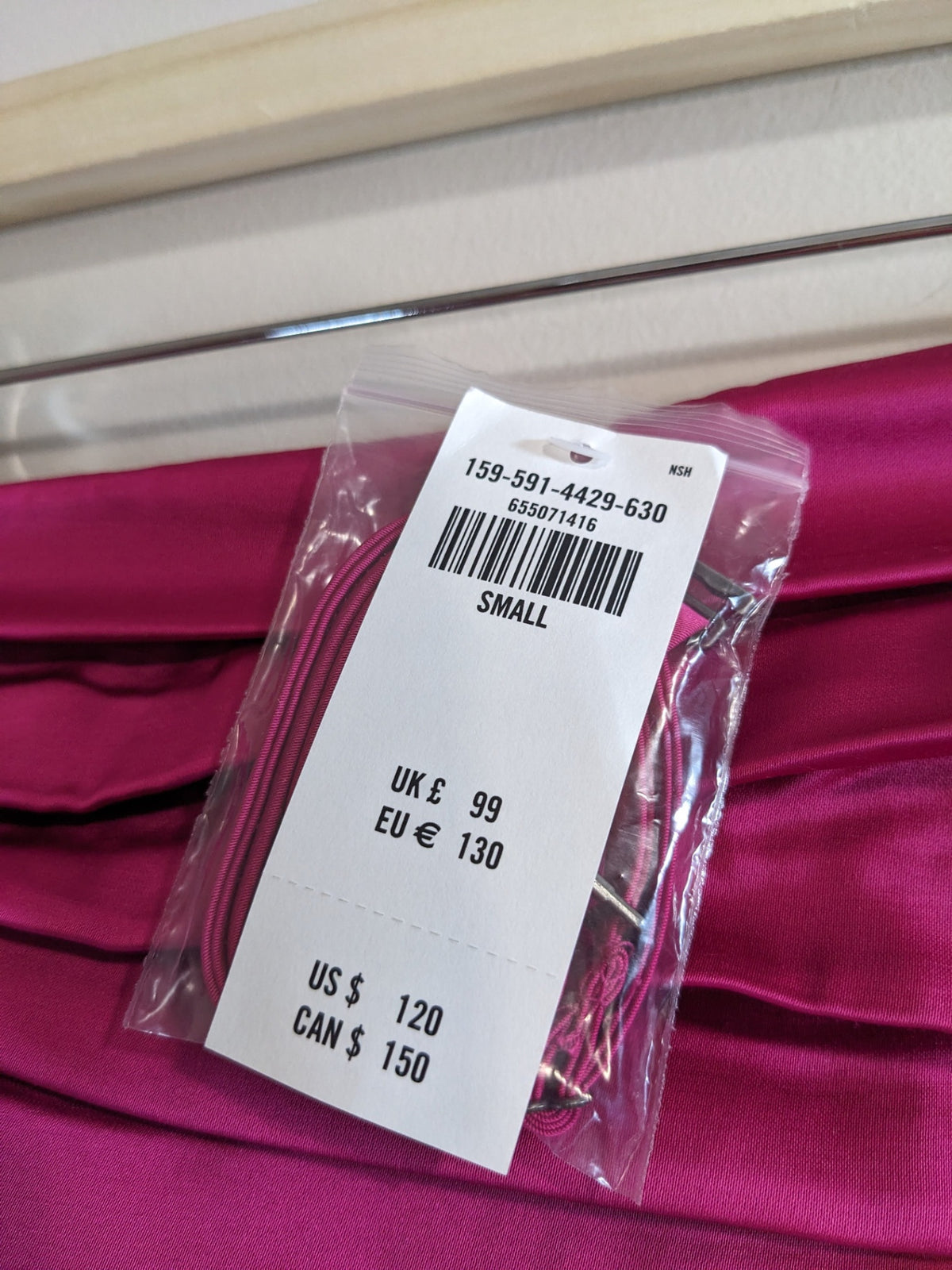 NWT Abercrombie & Fitch Pink Strapless Dress - S