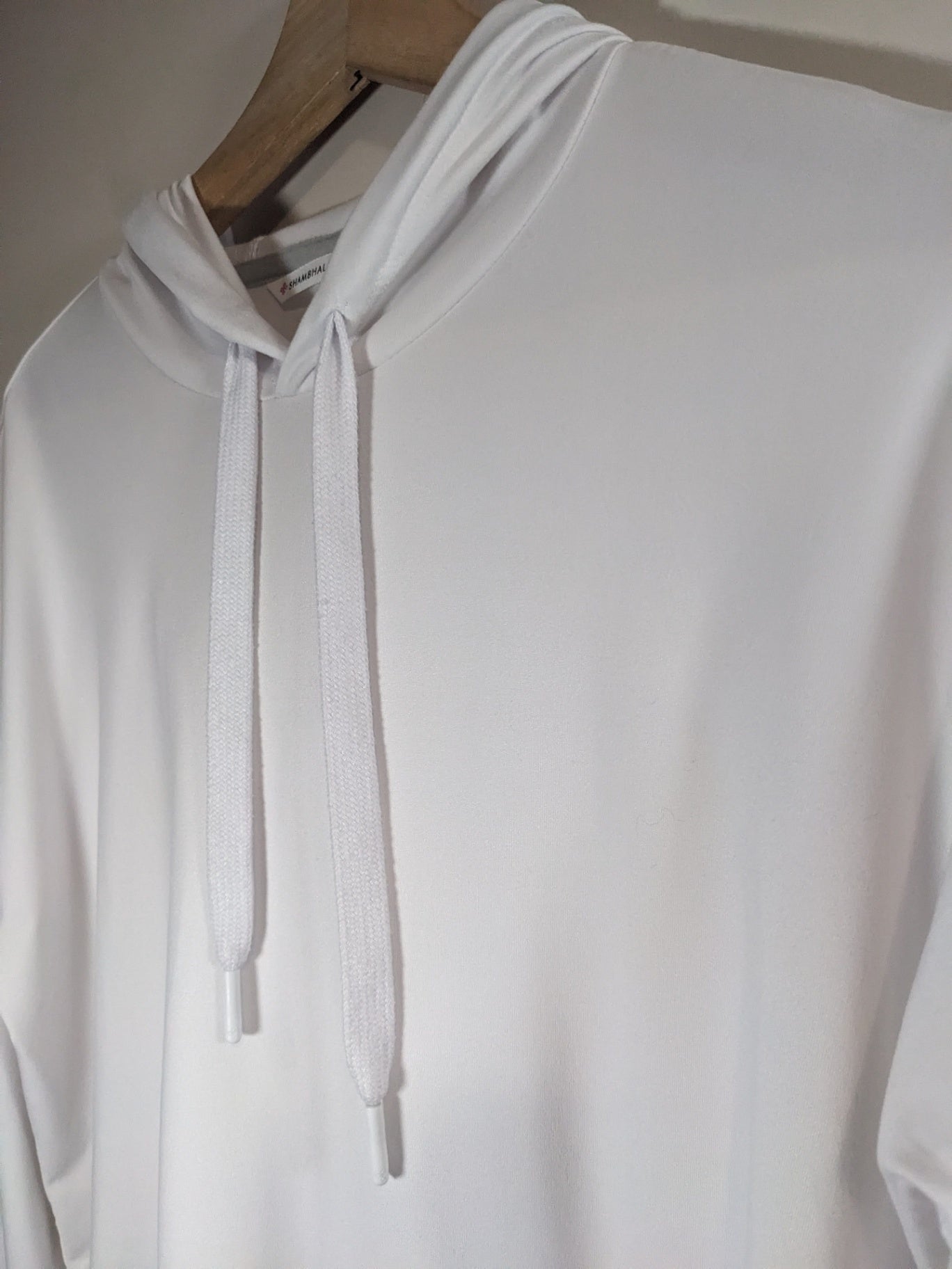 SHAMBHALA White Hooded Long Sleeve - XS