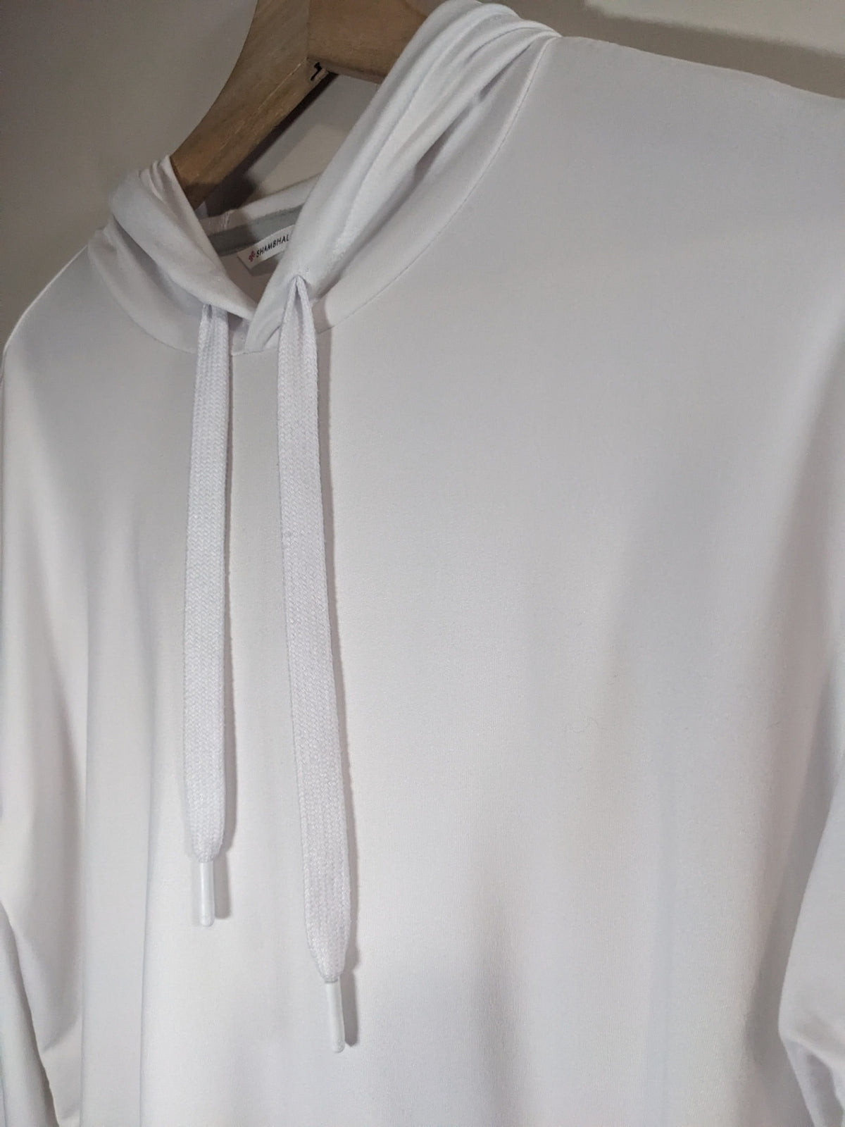 SHAMBHALA White Hooded Long Sleeve - XS