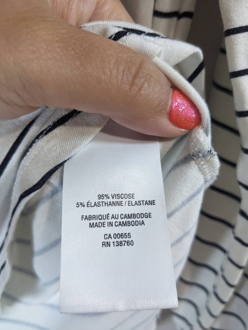 Reitmans Striped Long Sleeve - S