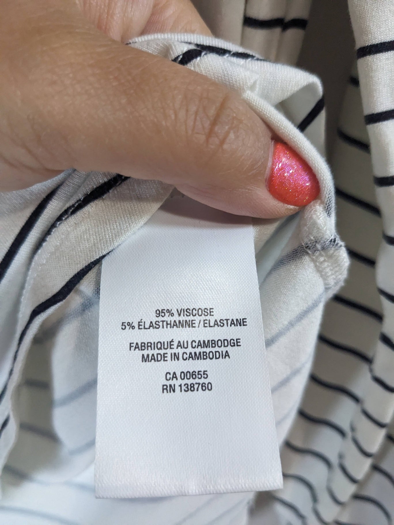 Reitmans Striped Long Sleeve - S