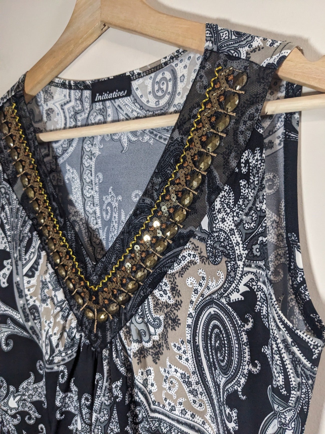 Initiatives Embellished Blouse - S