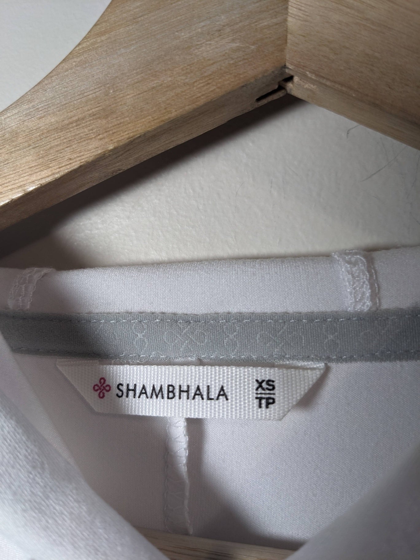 SHAMBHALA White Hooded Long Sleeve - XS