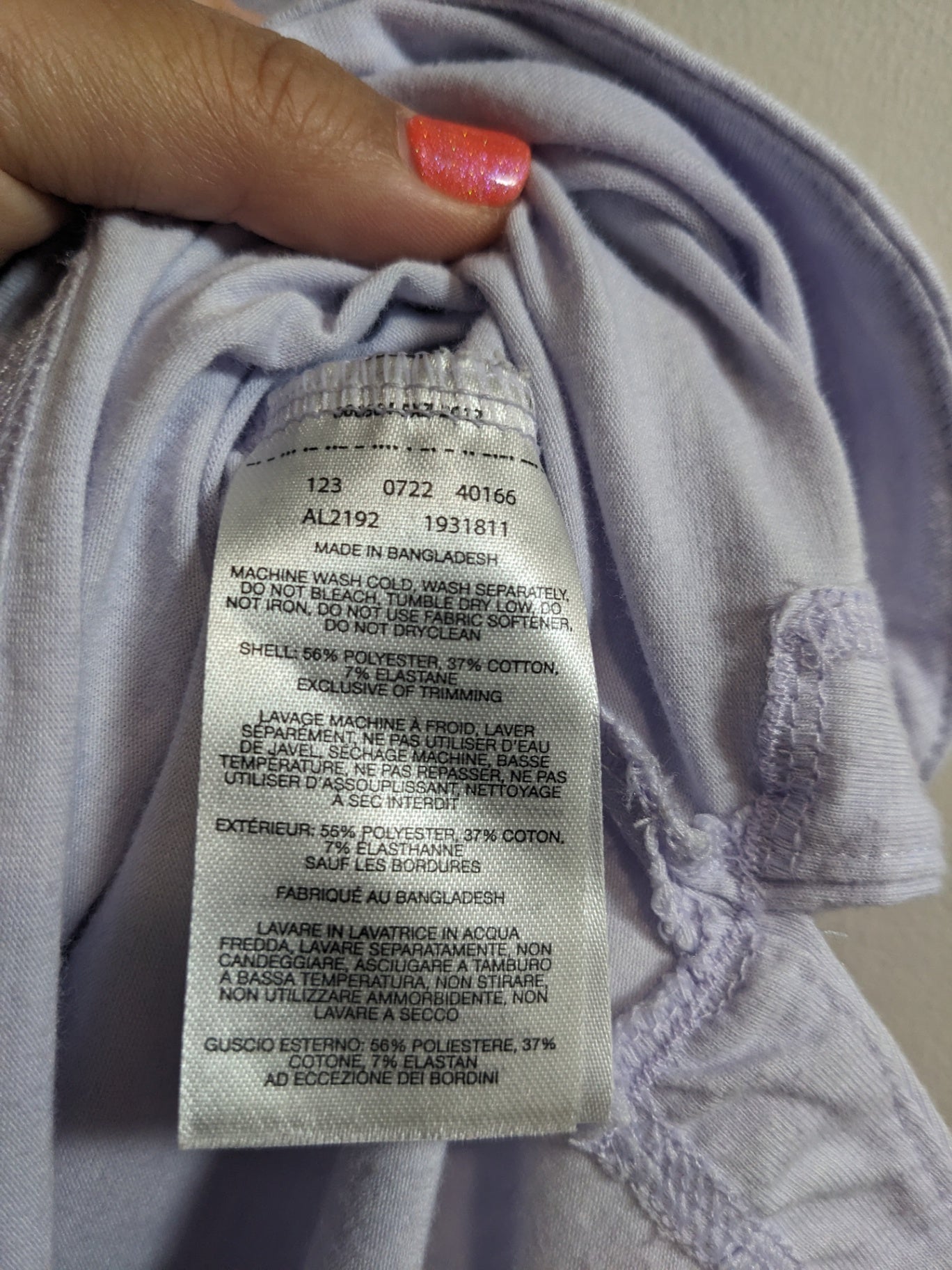 Columbia Lilac Hooded Long Sleeve - M