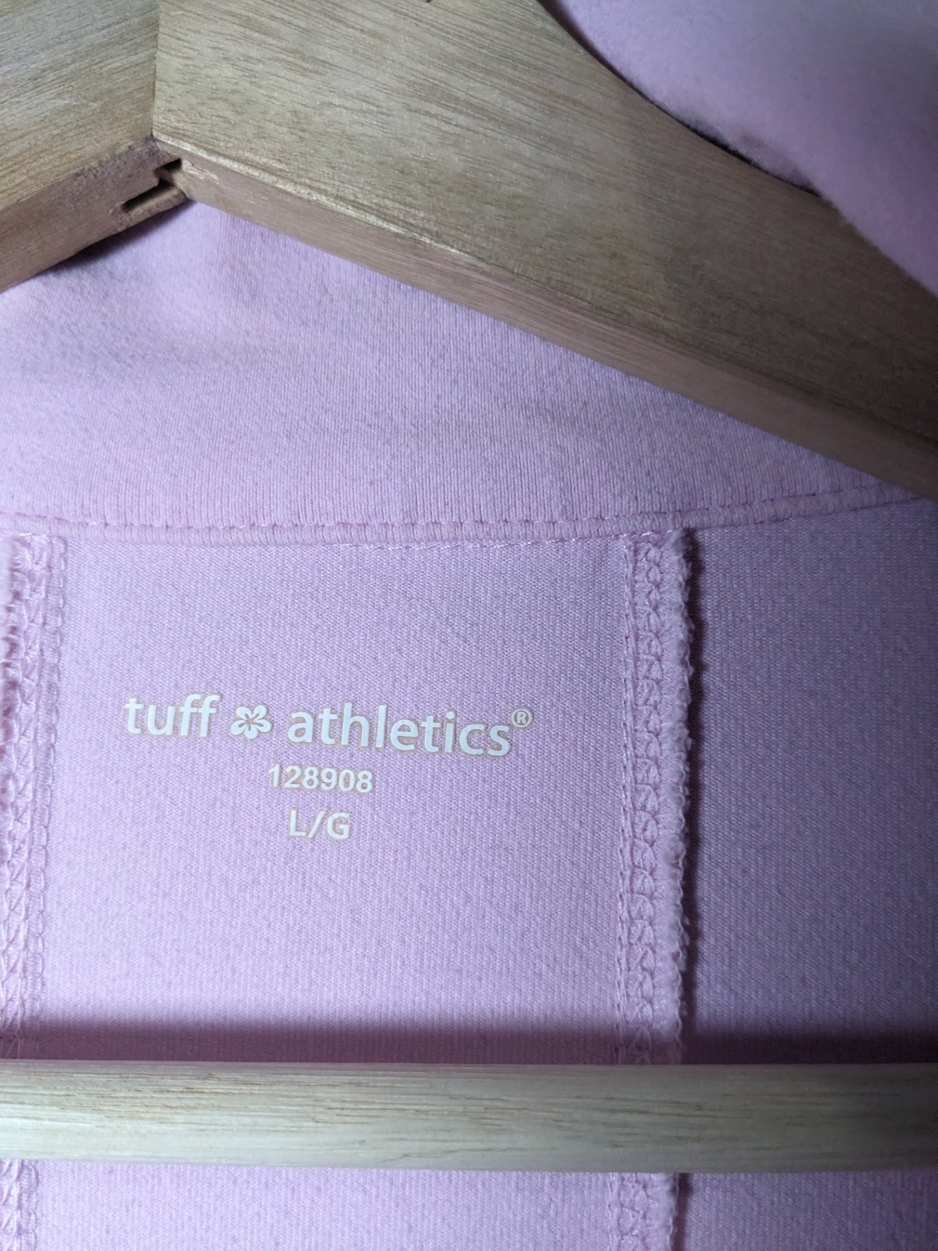 tuff athletics pink zip up - L