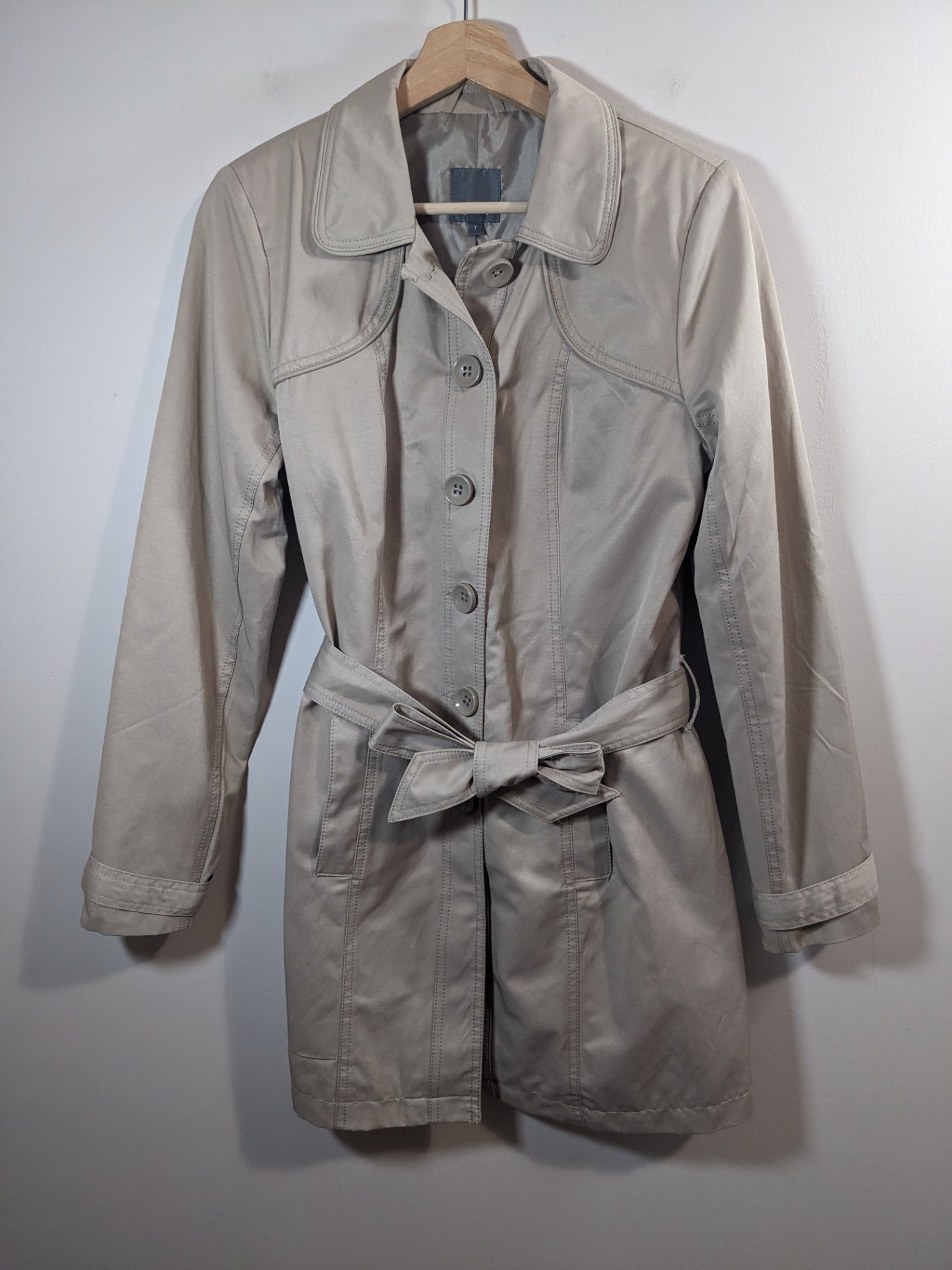 Reitmans Tan Trench Coat - sz 7