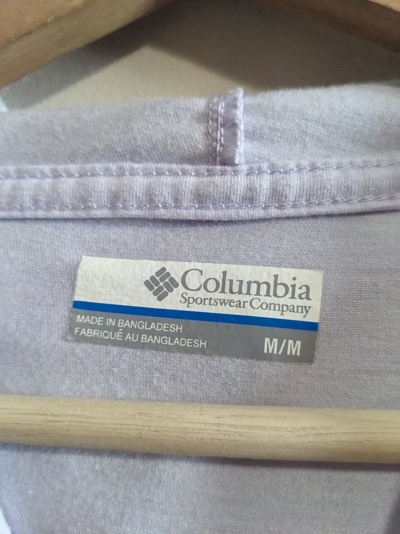 Columbia Lilac Hooded Long Sleeve - M