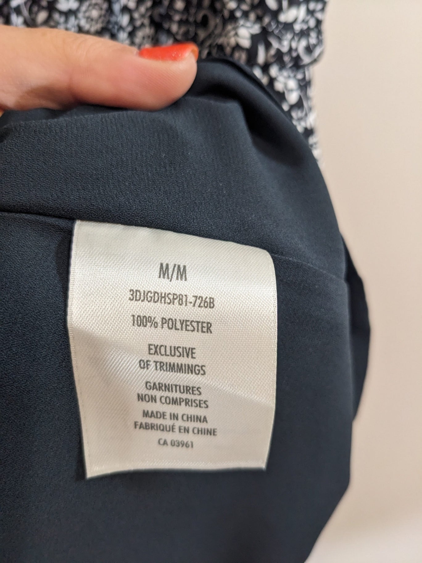 Denver Hayes Black Floral Dress - M