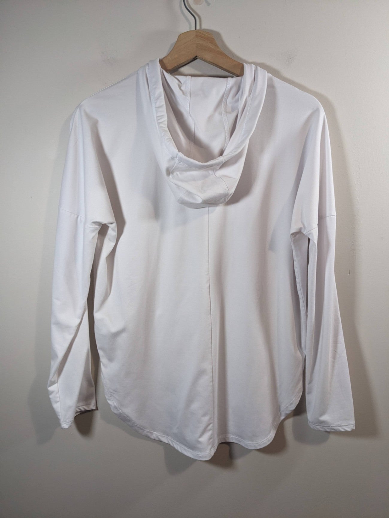 SHAMBHALA White Hooded Long Sleeve - XS