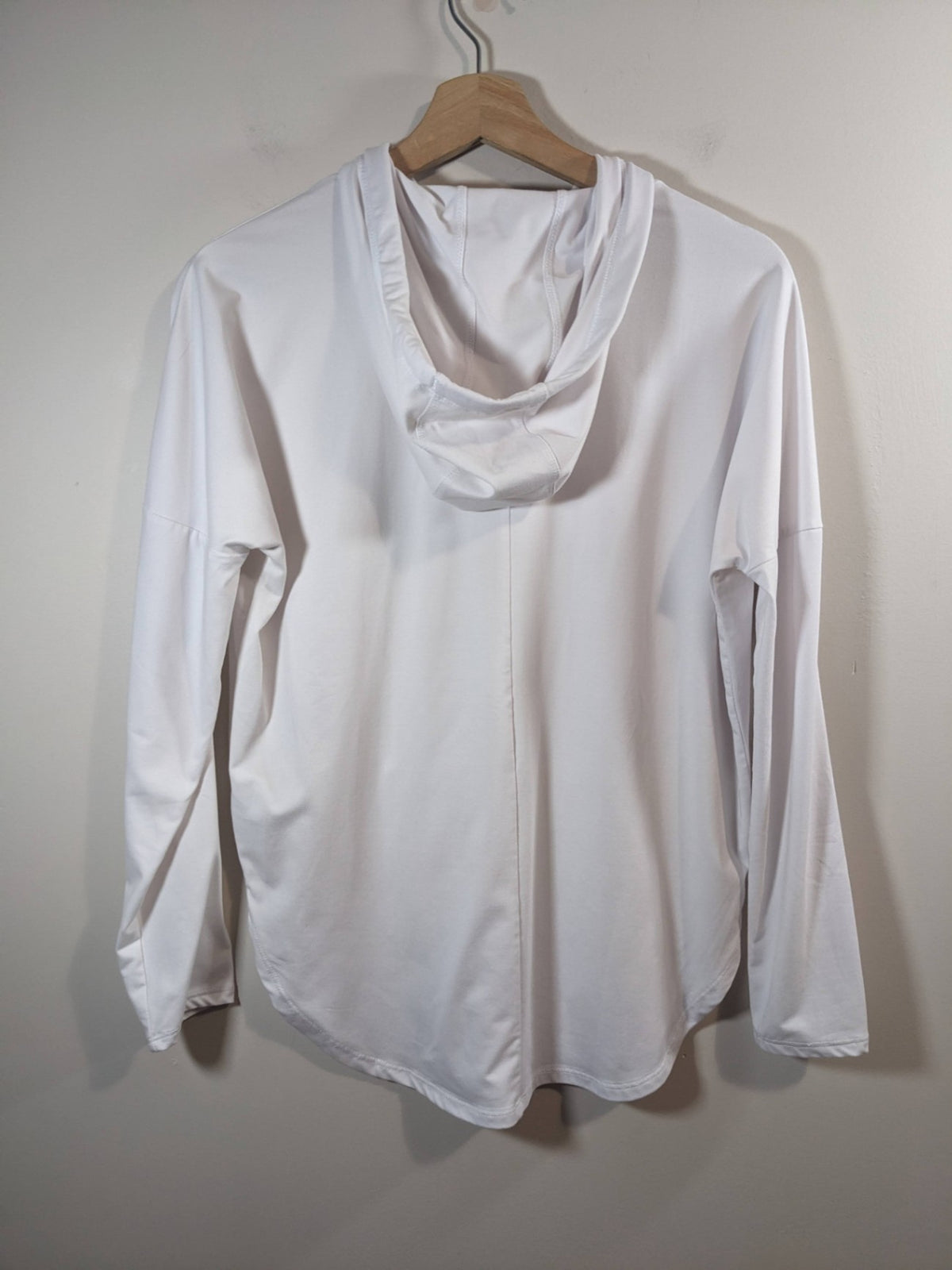 SHAMBHALA White Hooded Long Sleeve - XS