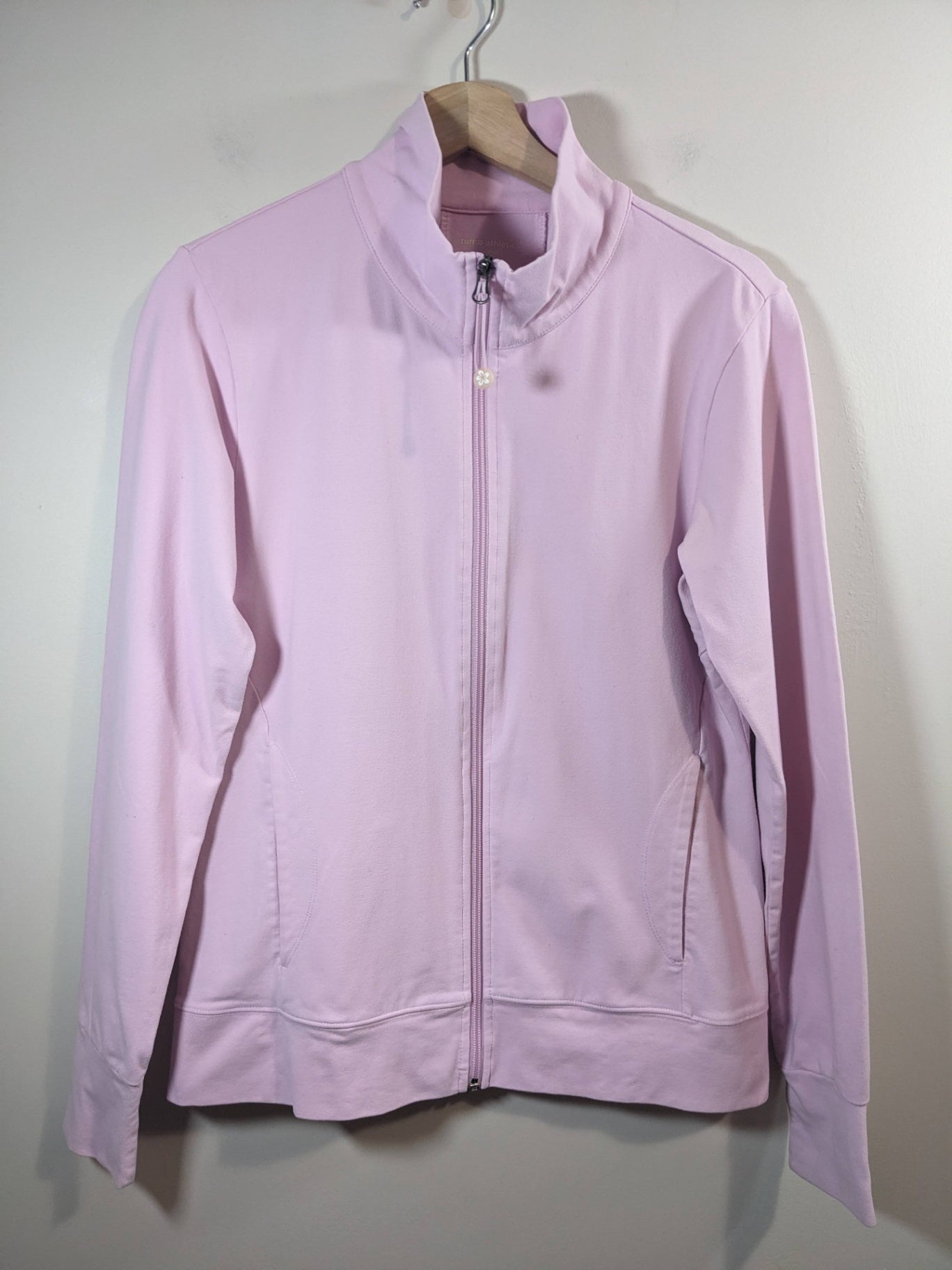 tuff athletics pink zip up - L