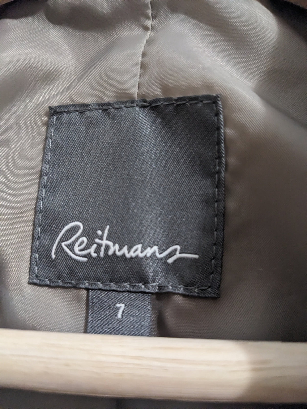 Reitmans Tan Trench Coat - sz 7