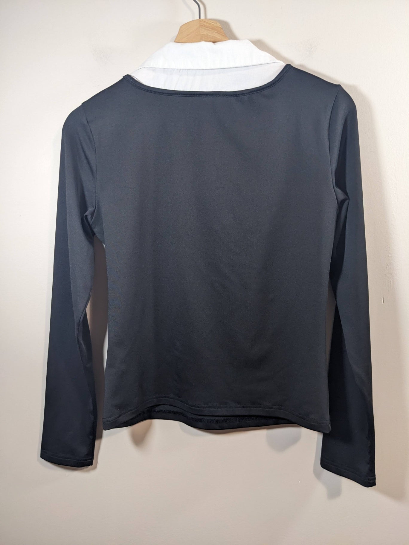 Black Long Sleeve with Collared Shirt - M