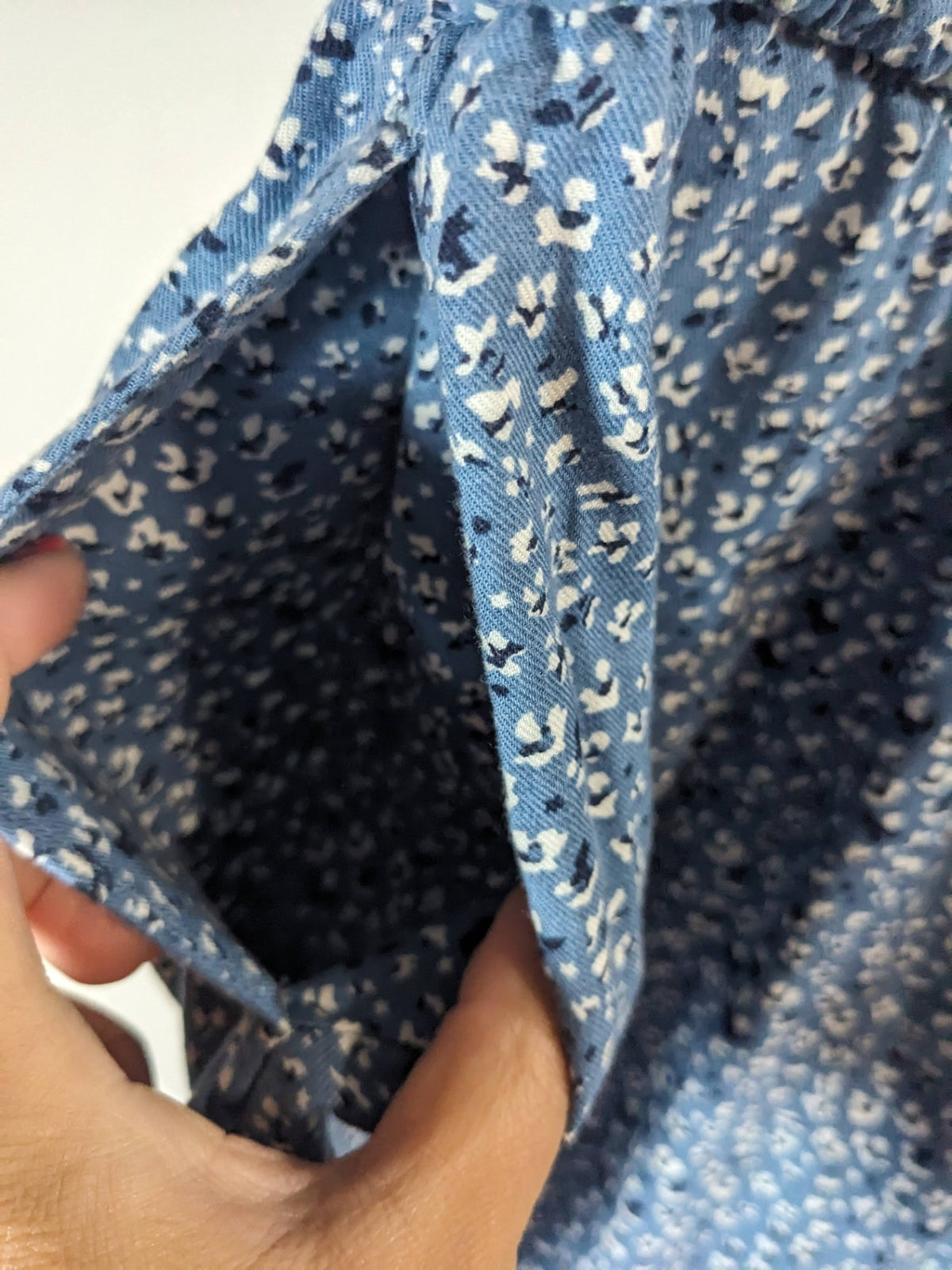 Denver Hayes Blue Floral Dress - L