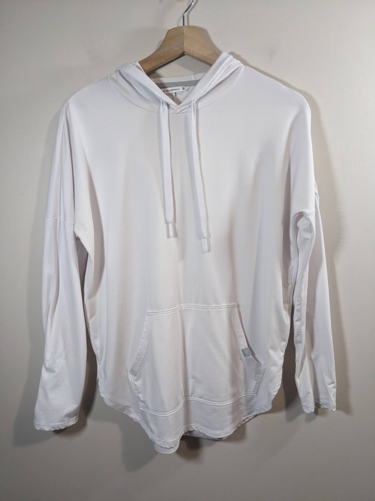 SHAMBHALA White Hooded Long Sleeve - XS