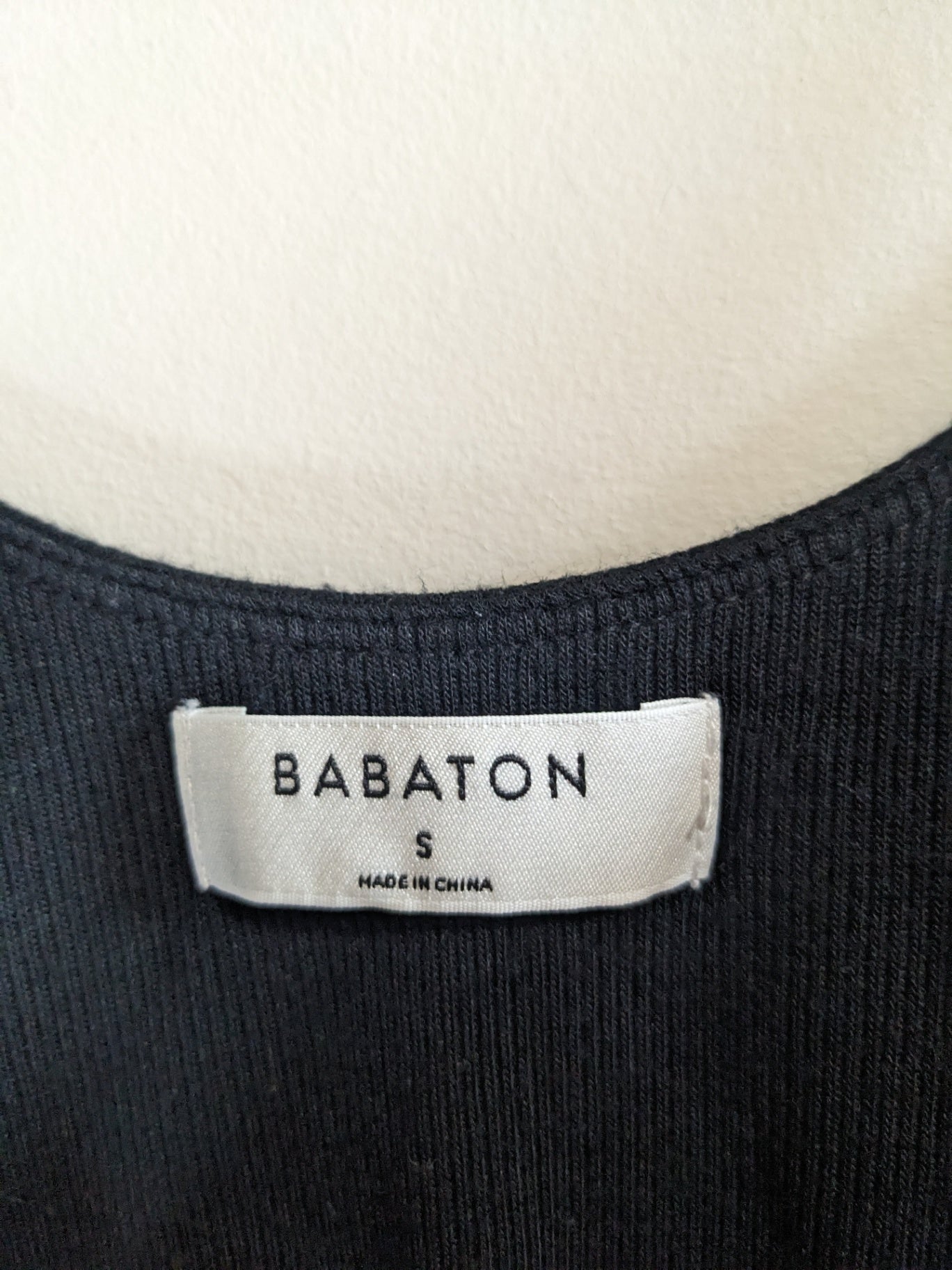 Babatón Black Ribbed Bodysuit - S