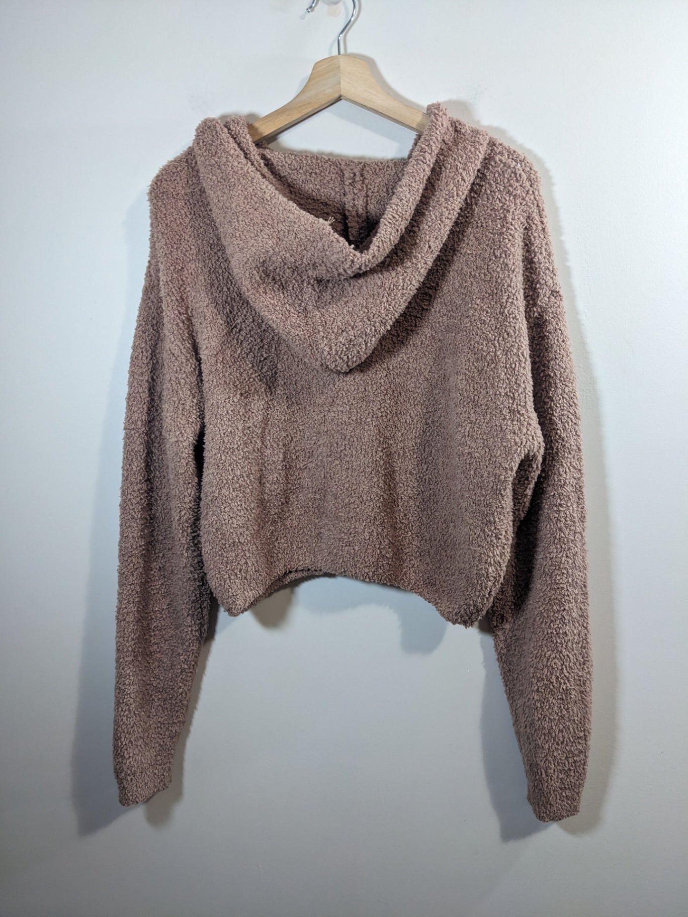 Skims Teddy Crop Zip Up - L
