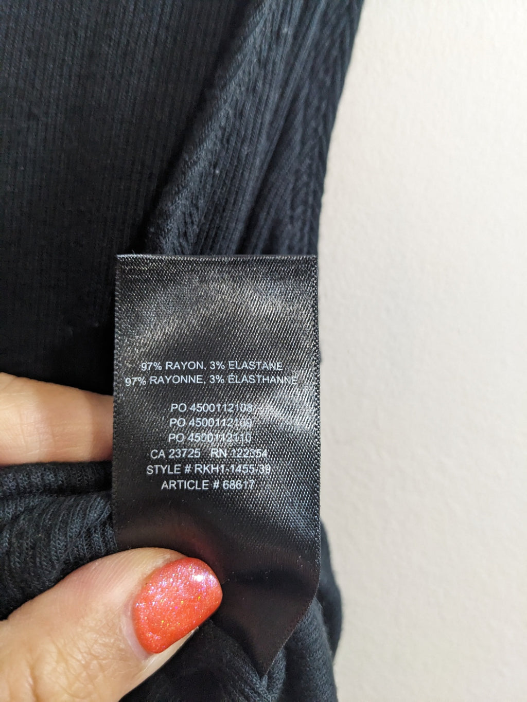 Babatón Black Ribbed Bodysuit - S