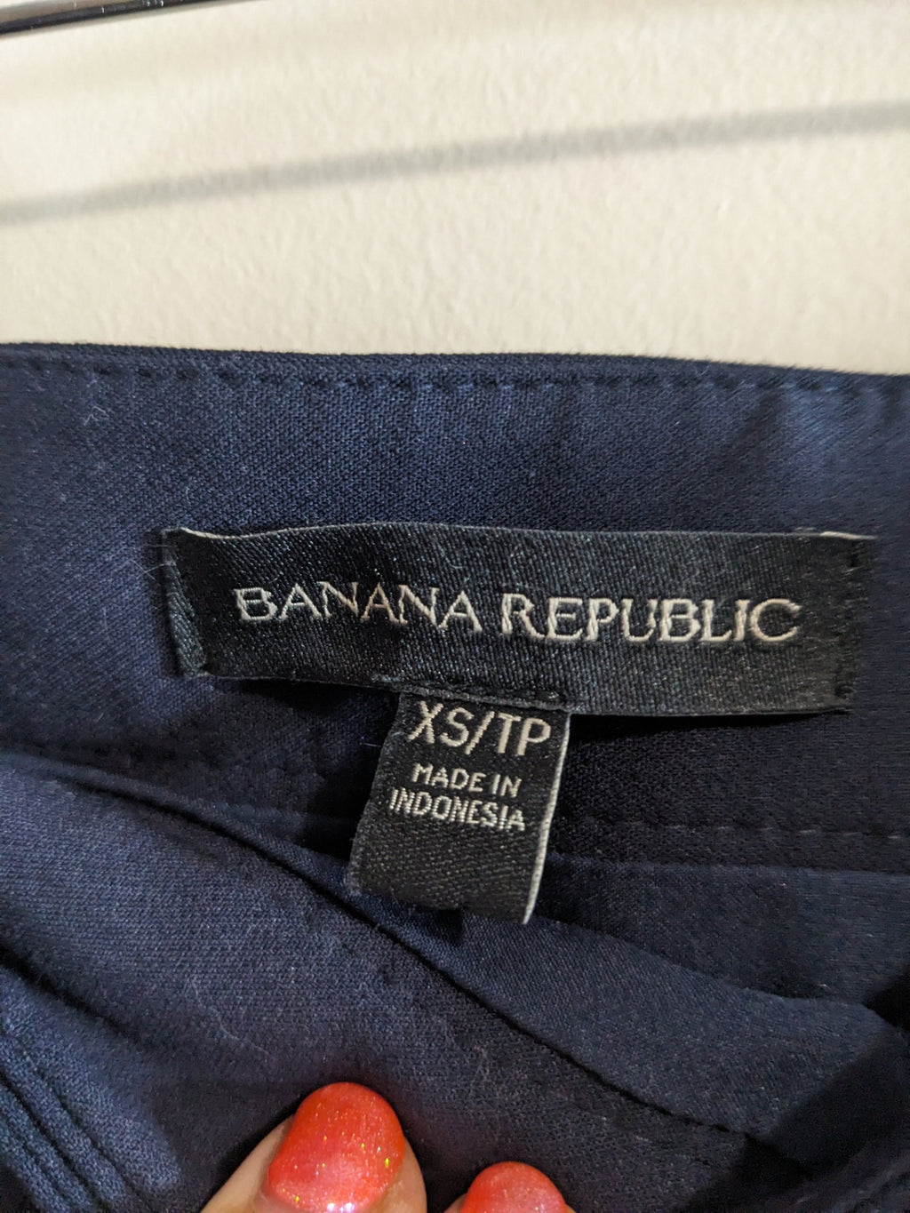 Banana Republic Navy Wrap Skirt - XS