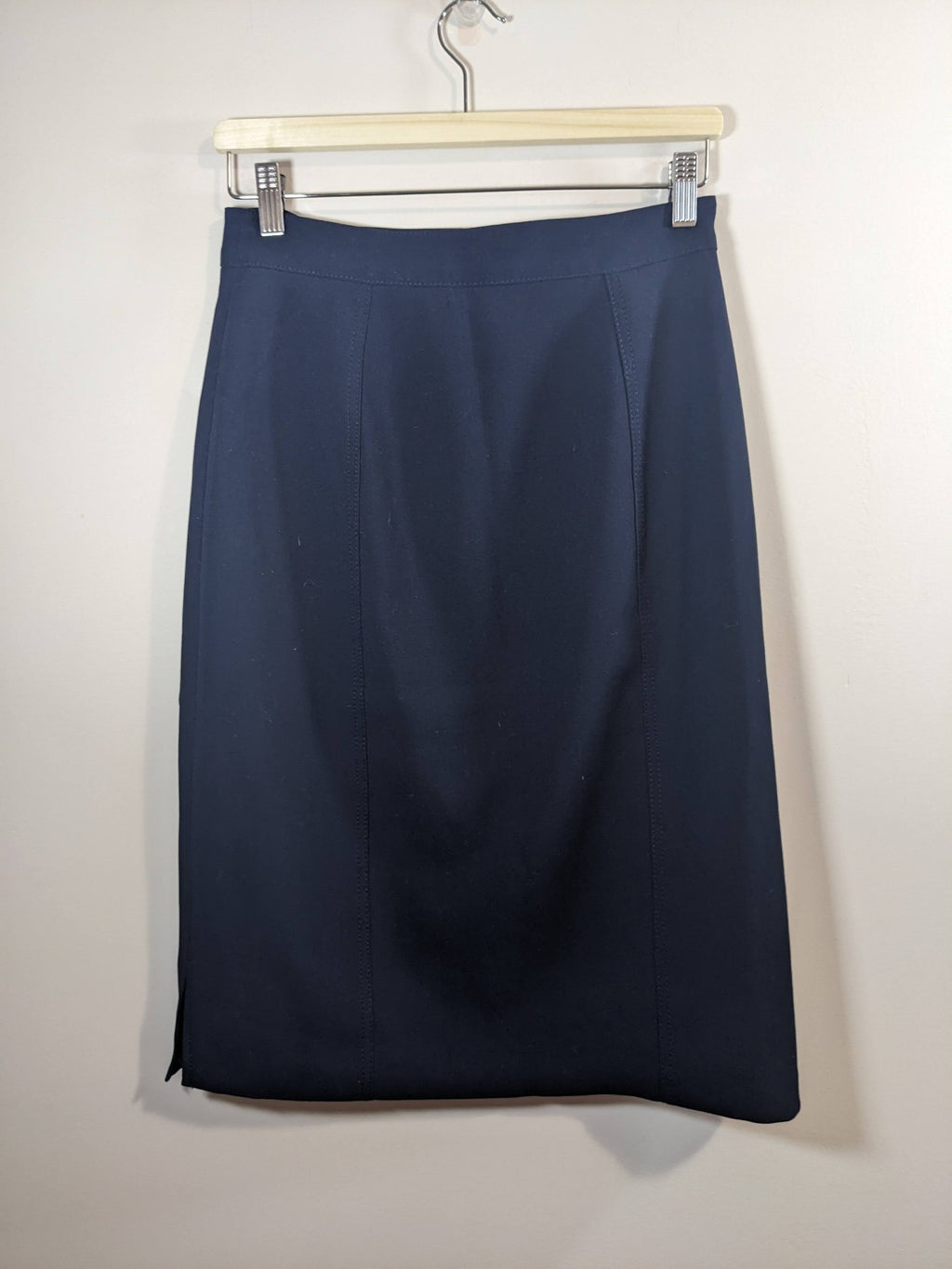 Banana Republic Navy Wrap Skirt - XS