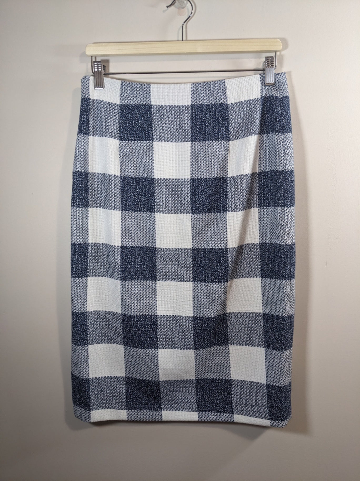 Banana Republic Blue Checkered Pencil Skirt - sz 4