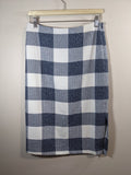 Banana Republic Blue Checkered Pencil Skirt - sz 4