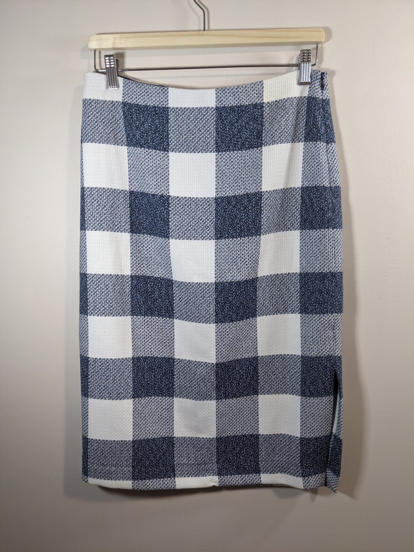 Banana Republic Blue Checkered Pencil Skirt - sz 4