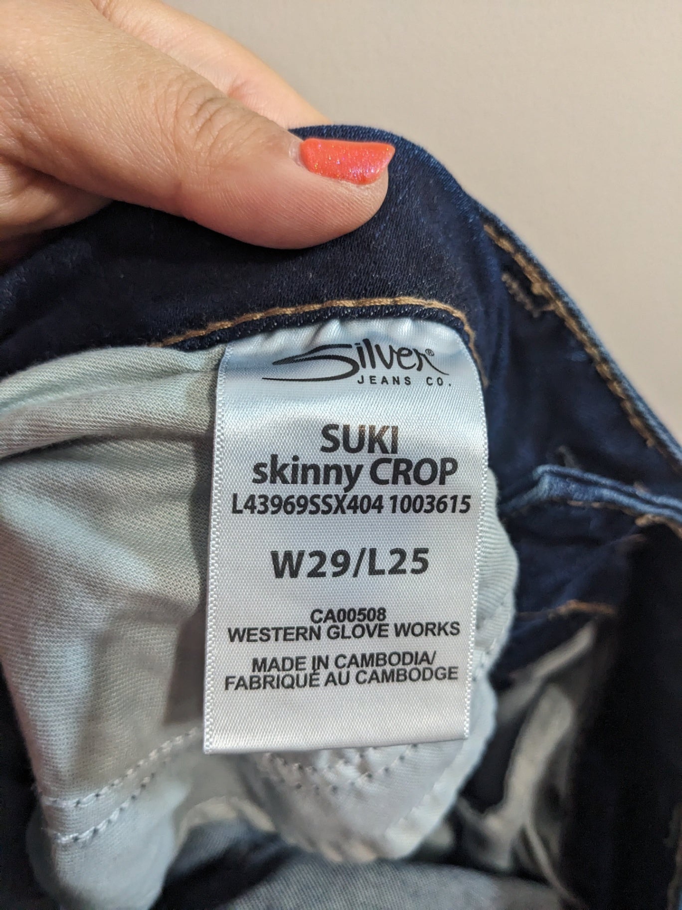 Silver Jeans Co. Suki Capri Denim Jeans - sz 29