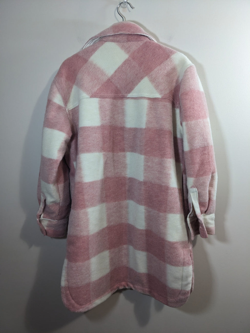 Joe Fresh Jillian Harris Pink Plaid Shacket - L