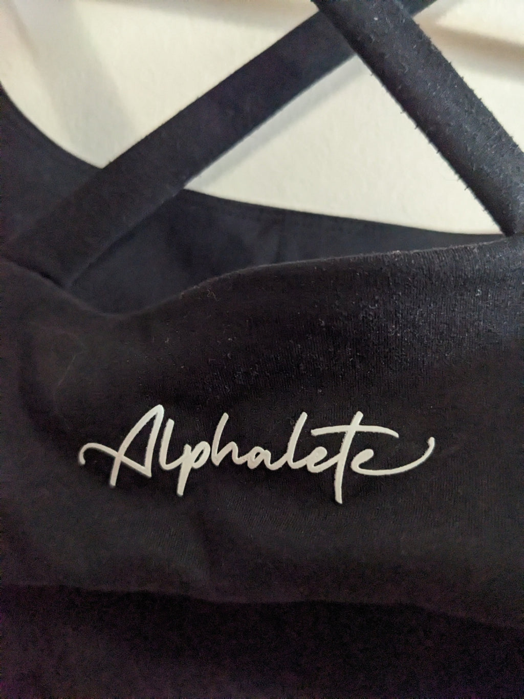 Alphalete Black Crop Tank - appears small