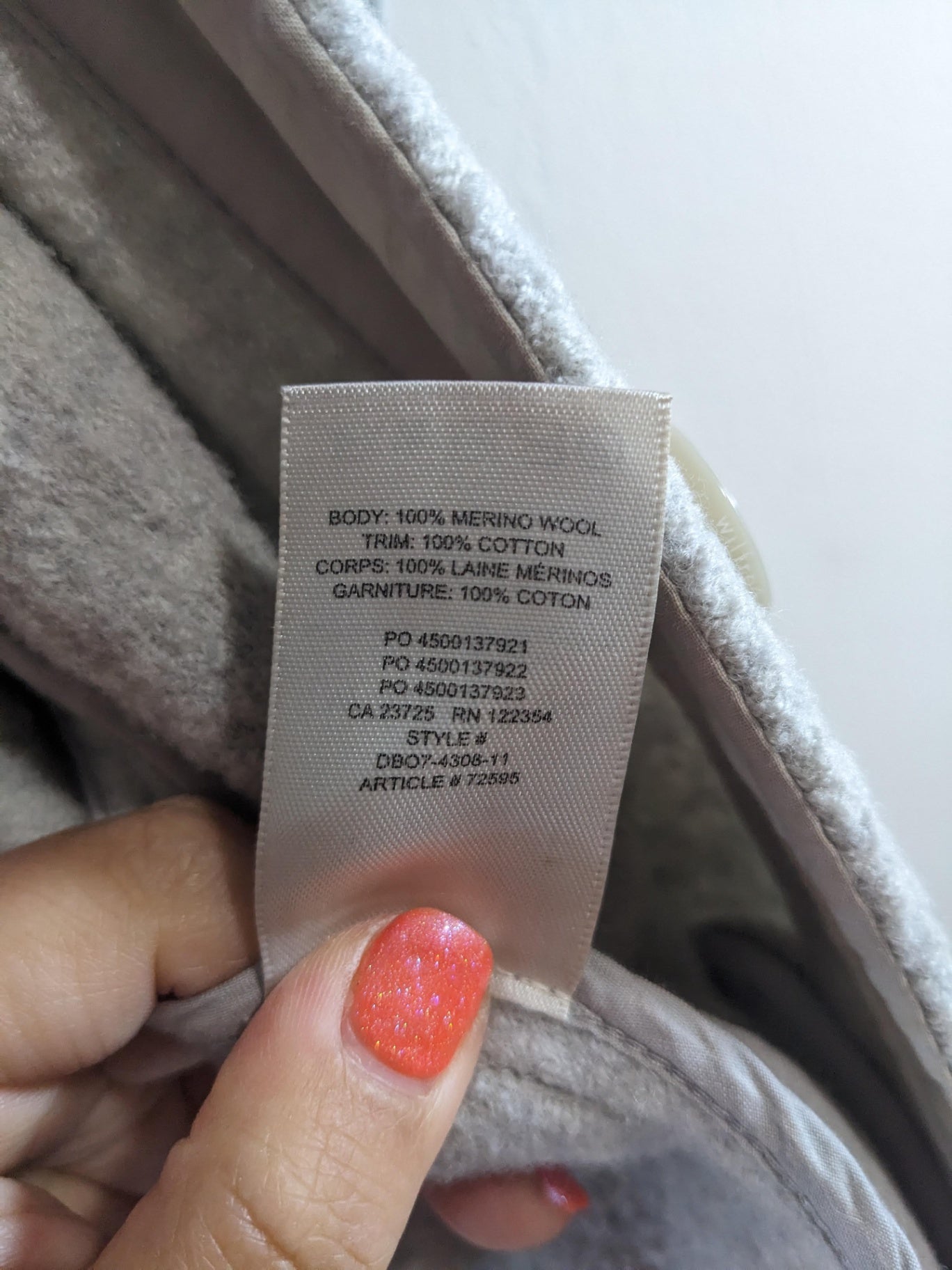 Wilfred Free Light Grey Shacket - 2XS