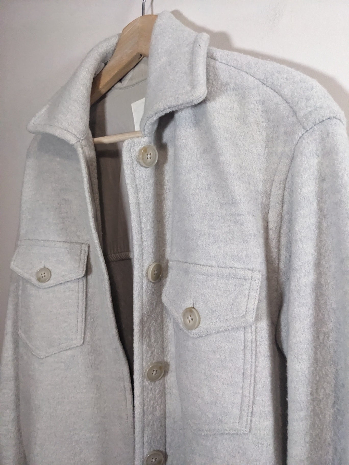 Wilfred Free Light Grey Shacket - 2XS