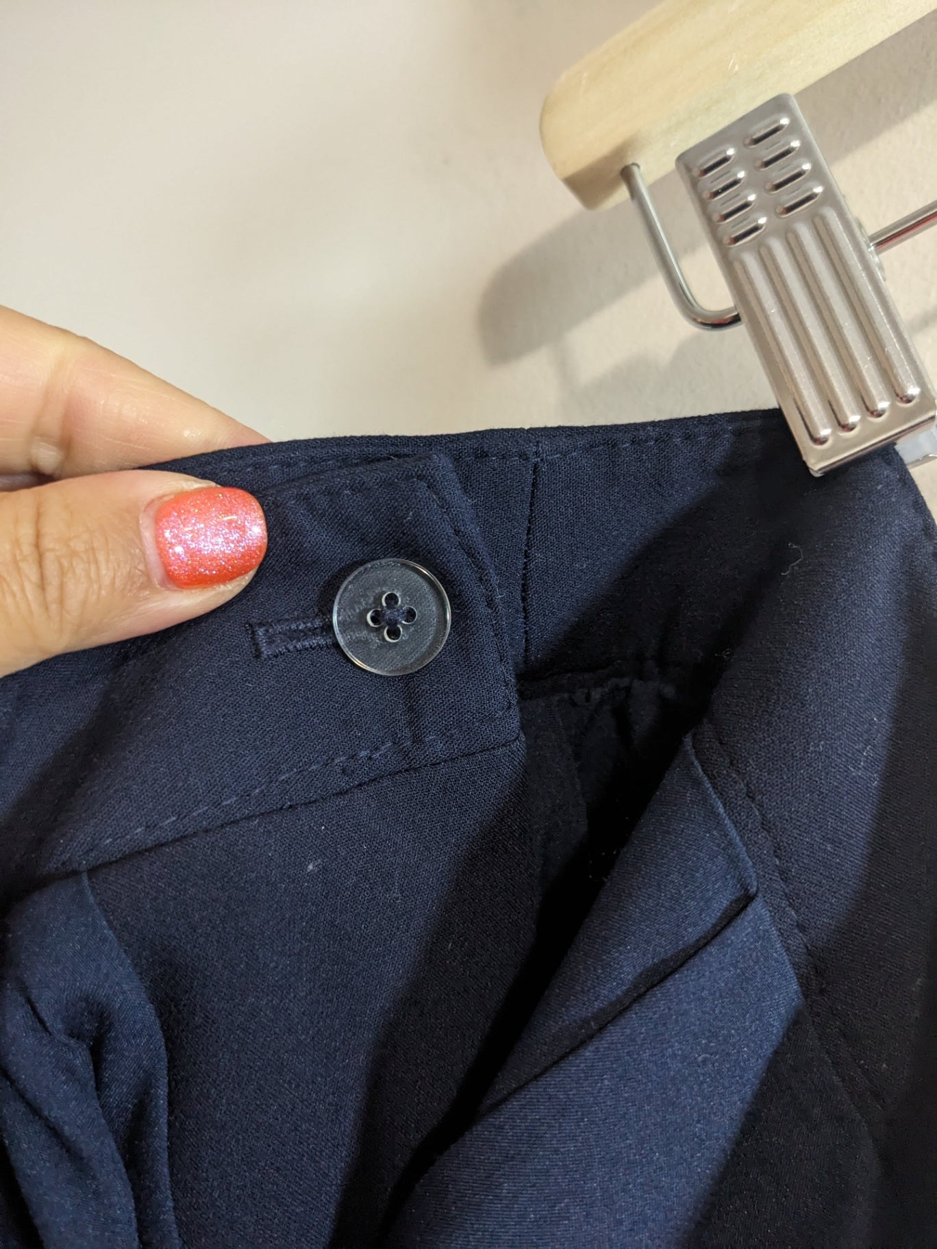 Banana Republic Navy Wrap Skirt - XS