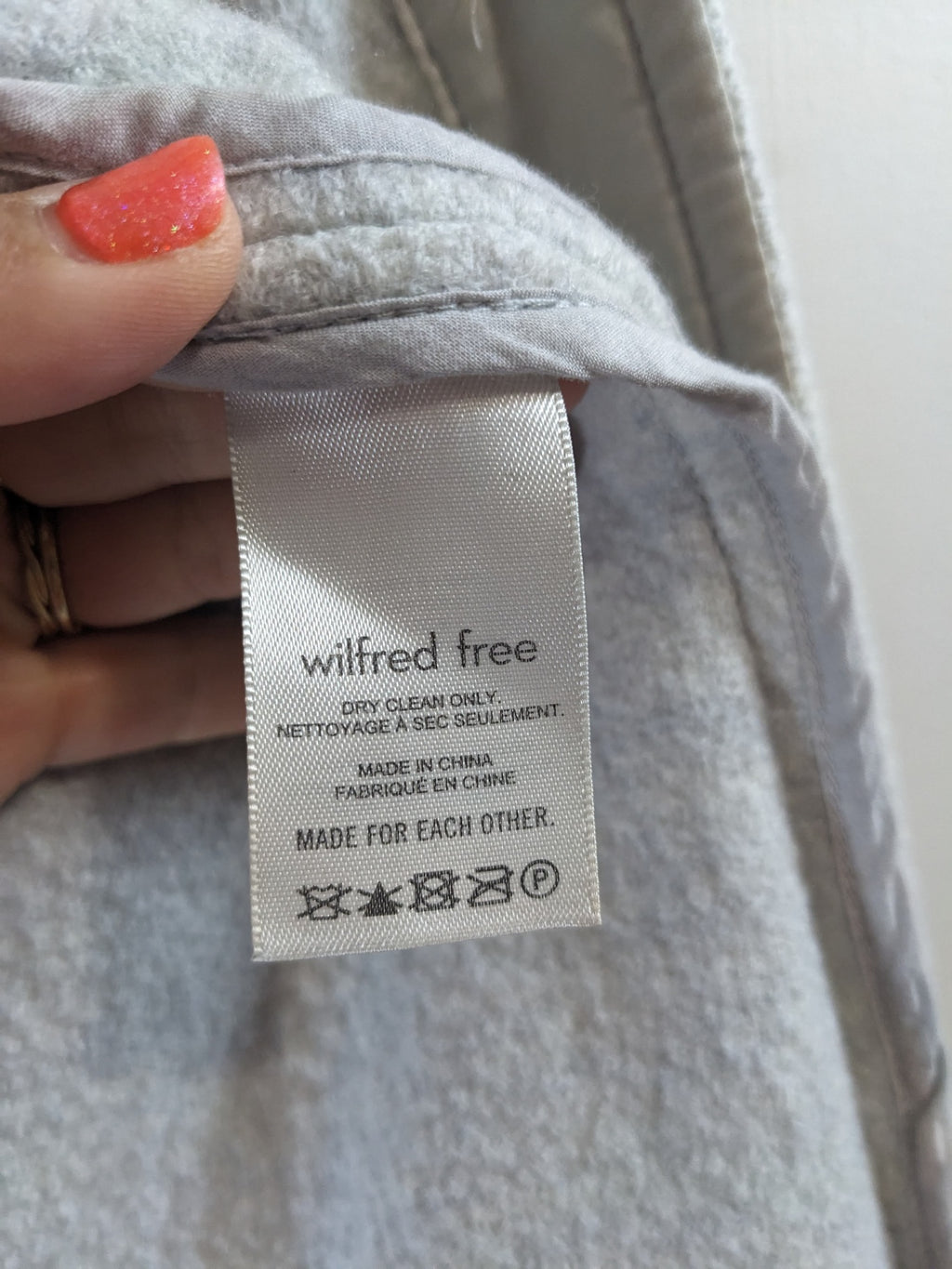 Wilfred Free Light Grey Shacket - 2XS