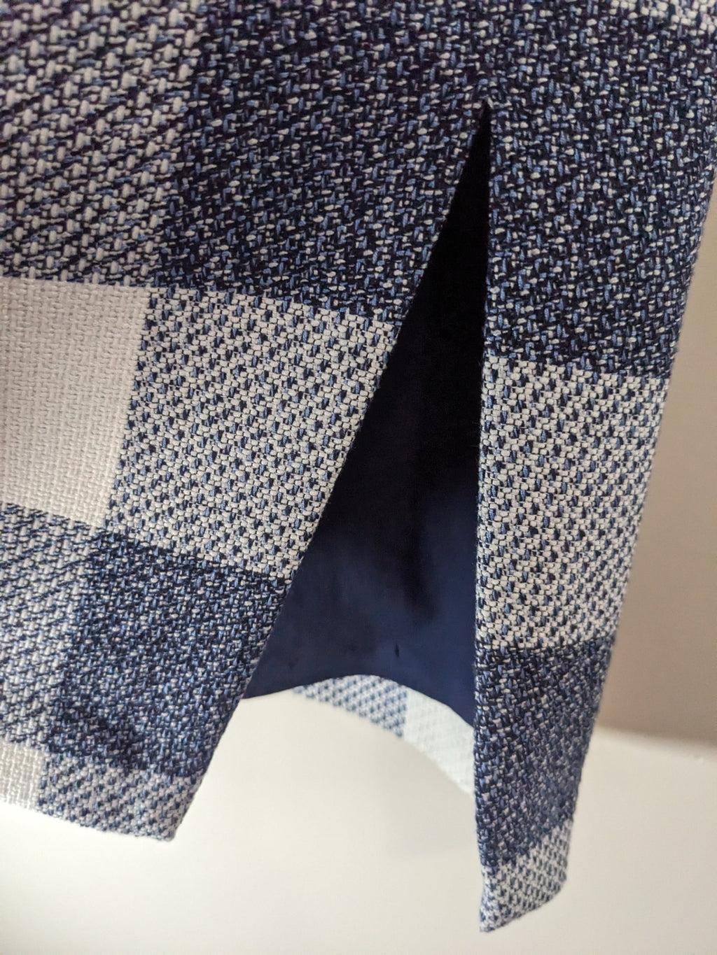 Banana Republic Blue Checkered Pencil Skirt - sz 4