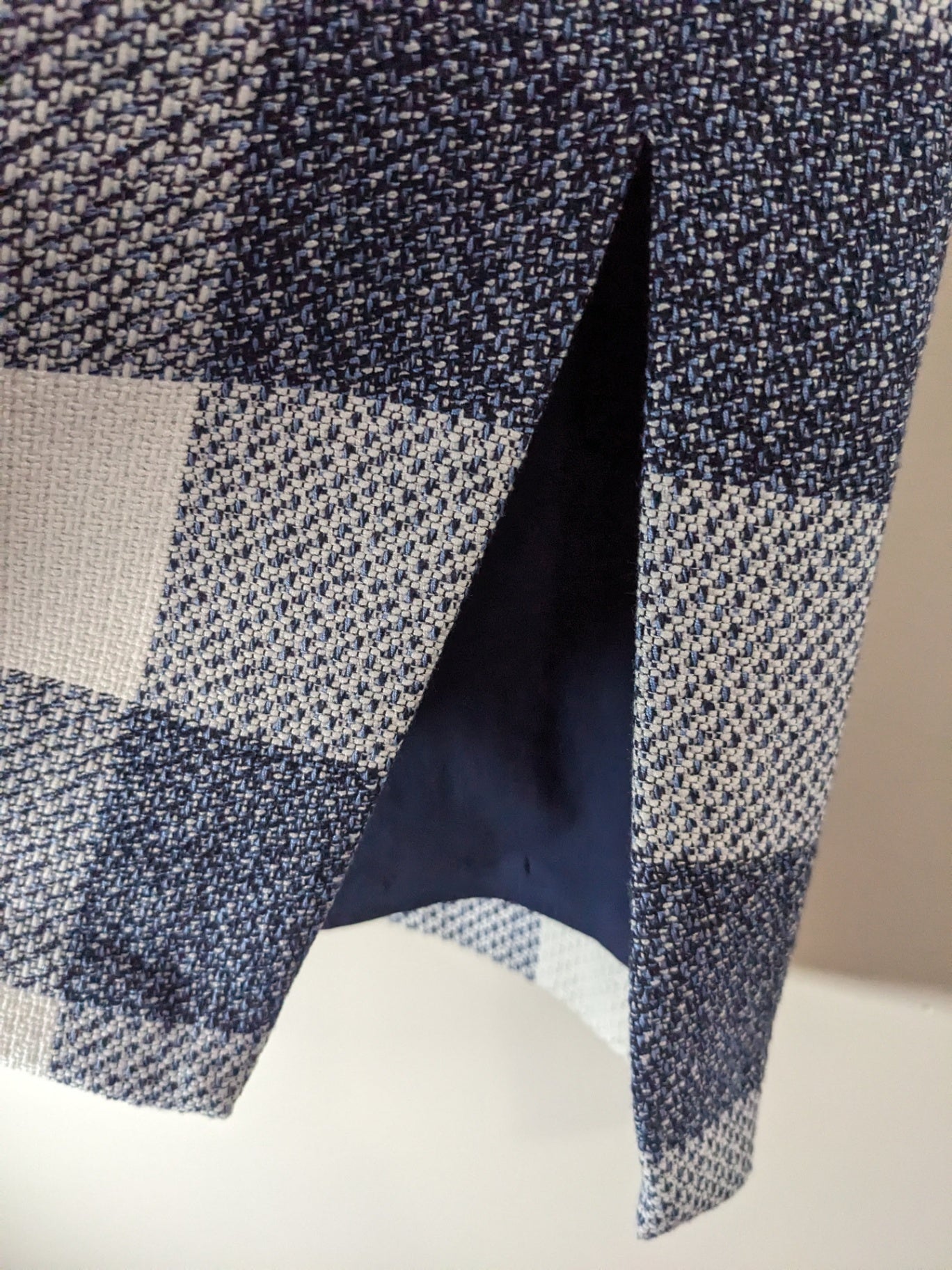 Banana Republic Blue Checkered Pencil Skirt - sz 4