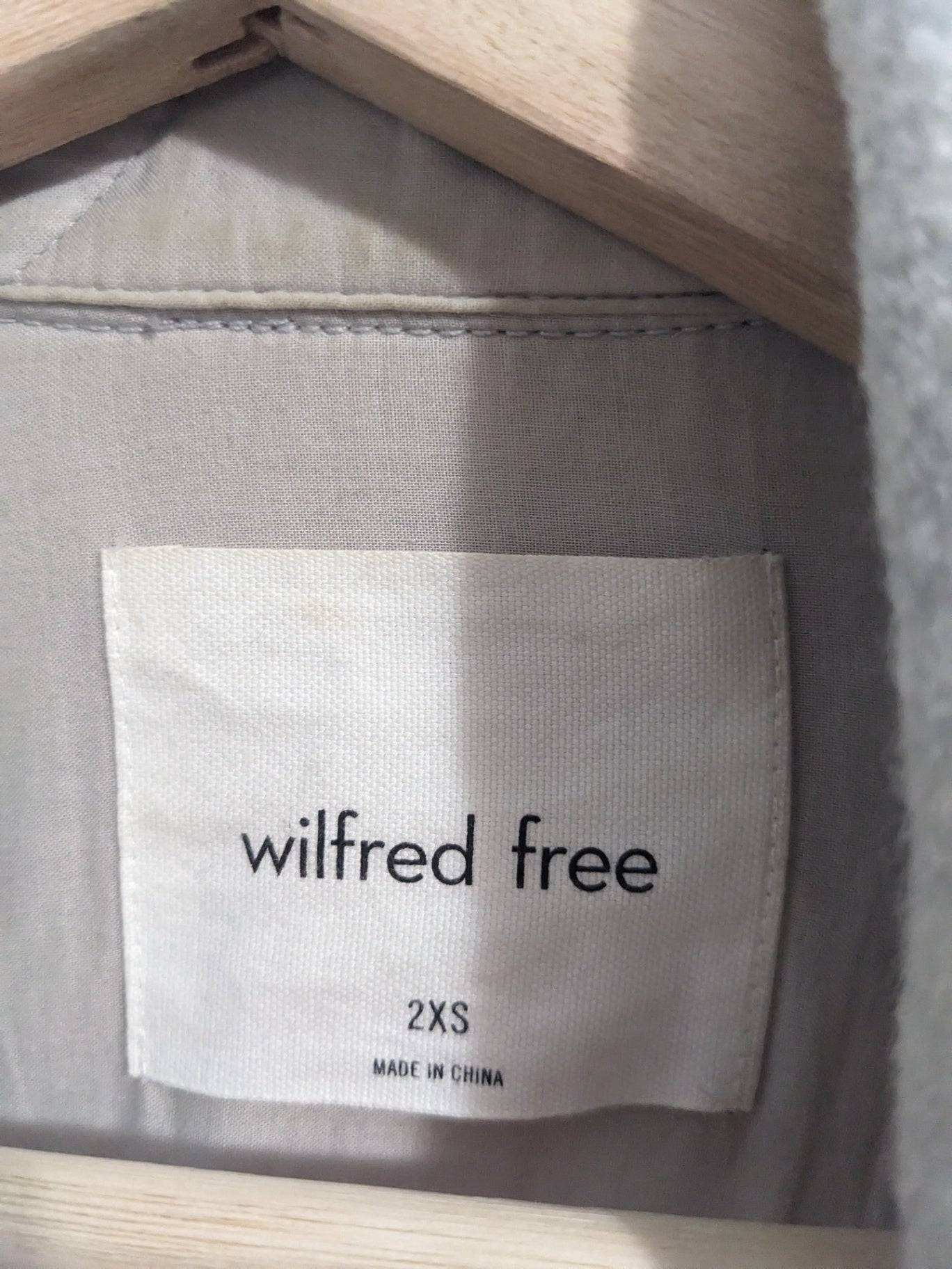 Wilfred Free Light Grey Shacket - 2XS