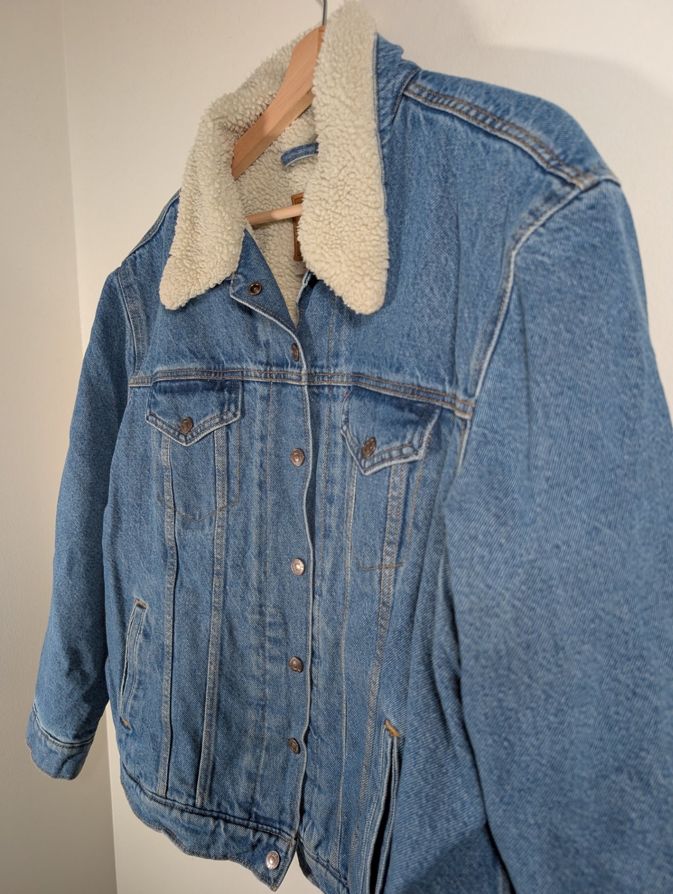 Levi's sherpa denim jacket - 2XL