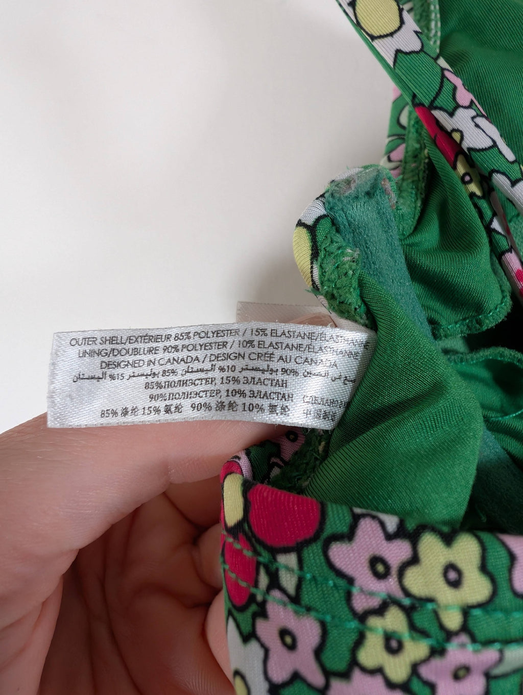La Vie en Rose floral swim top - Large
