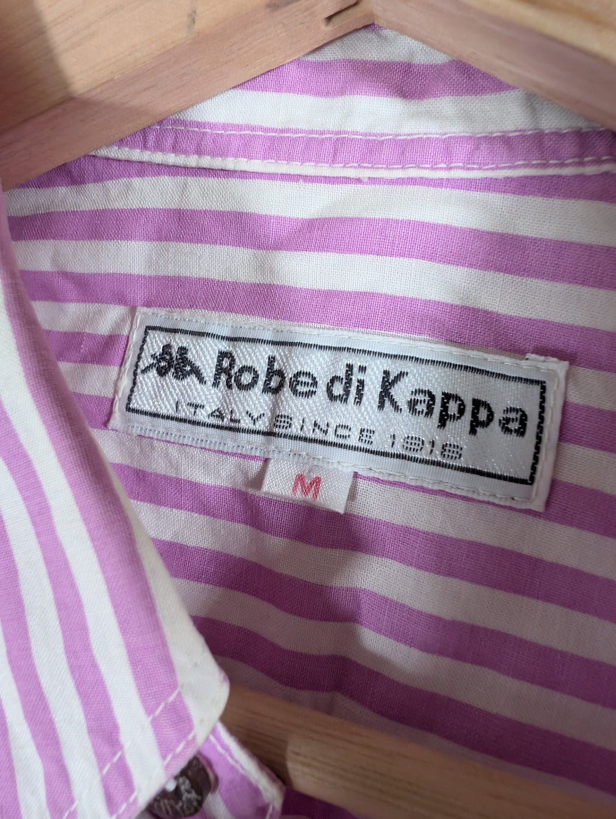 Robe di Kappa purple striped button down - Medium