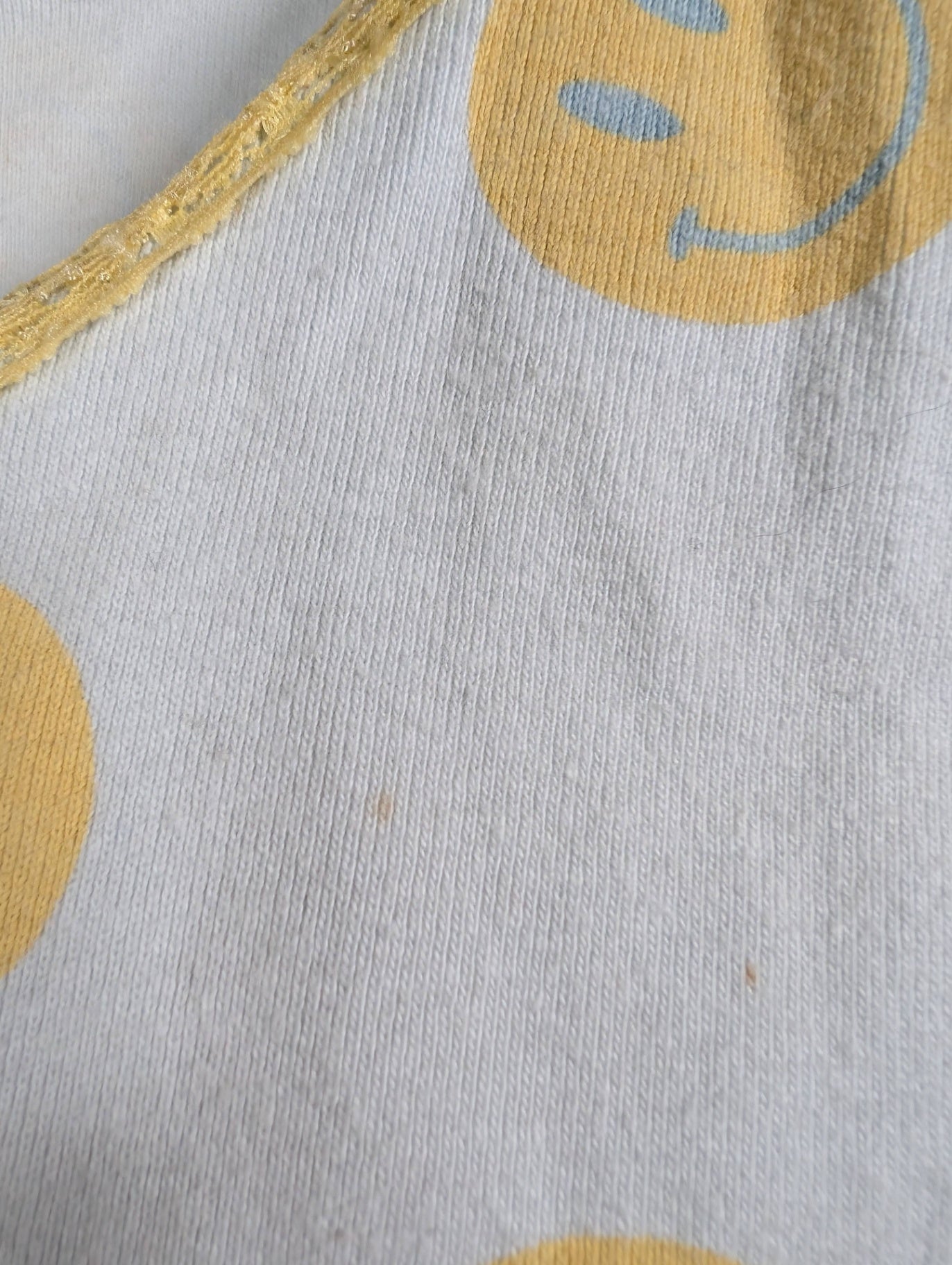 Messy Bun Just Chillin' smiley face tank - XL