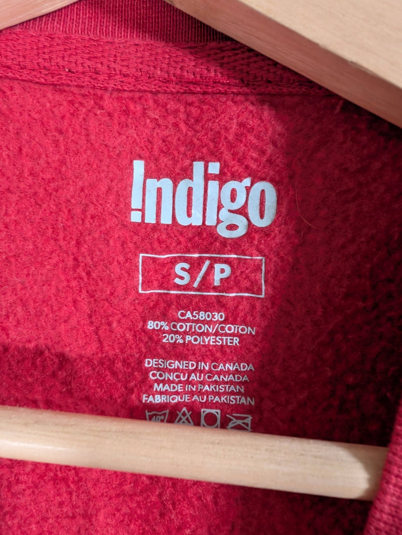 Indigo red crewneck- Small