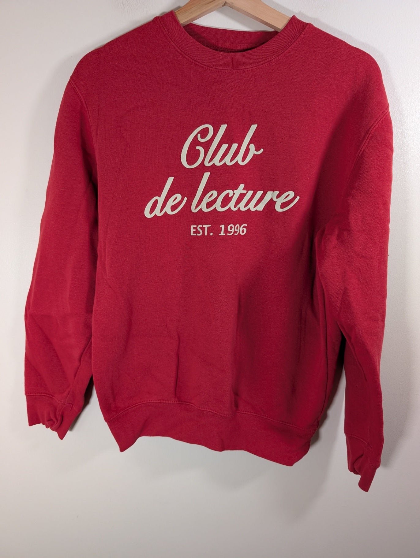 Indigo red crewneck- Small