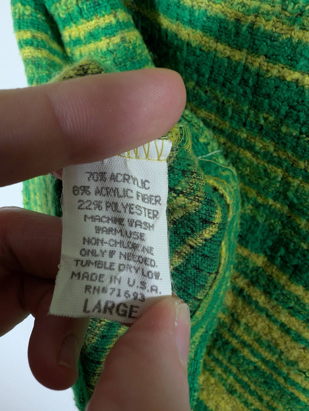 Joes green/yellow blouse - Large (but fits small)