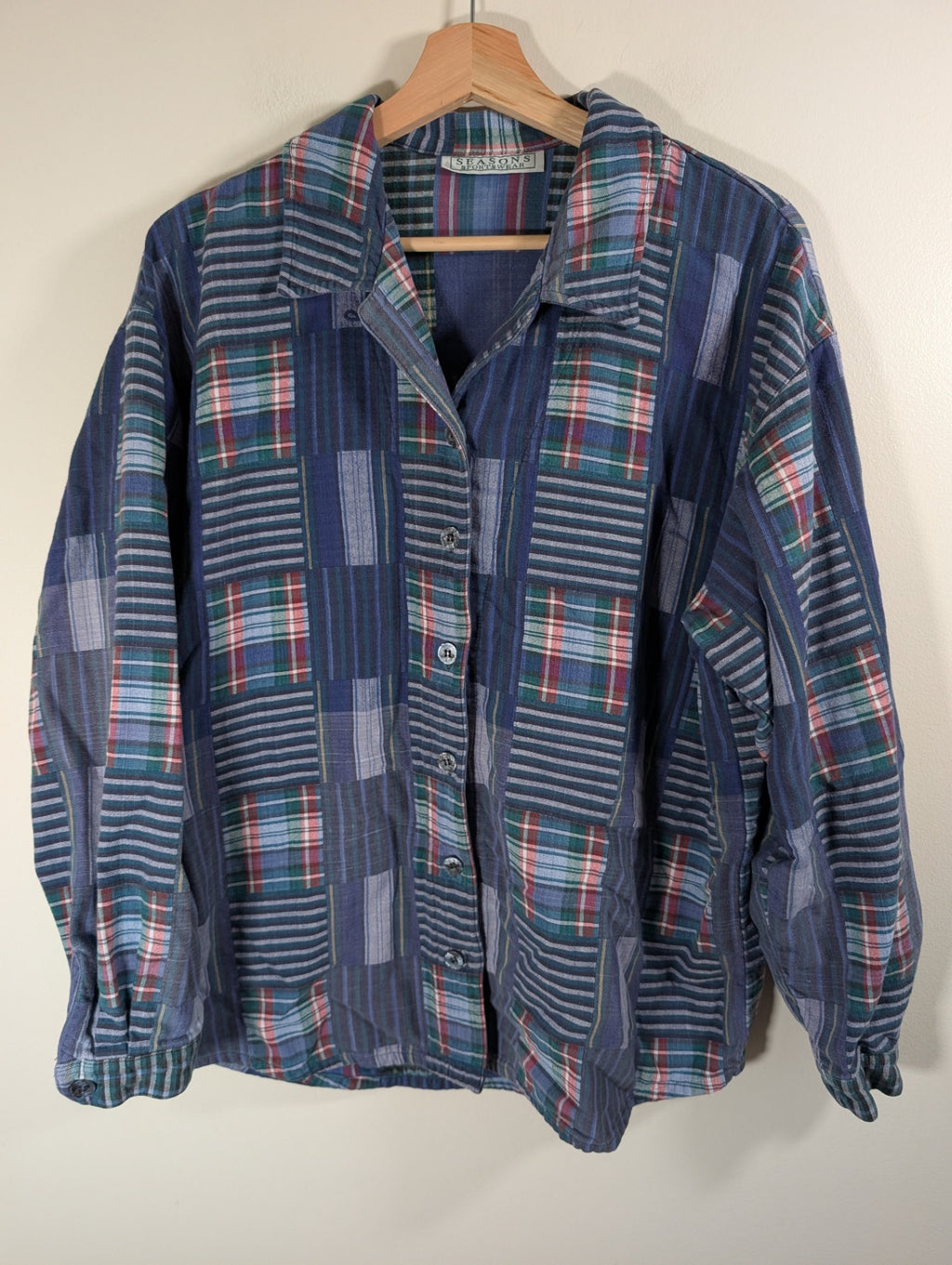 Seasons Sportswear button down - appears Large