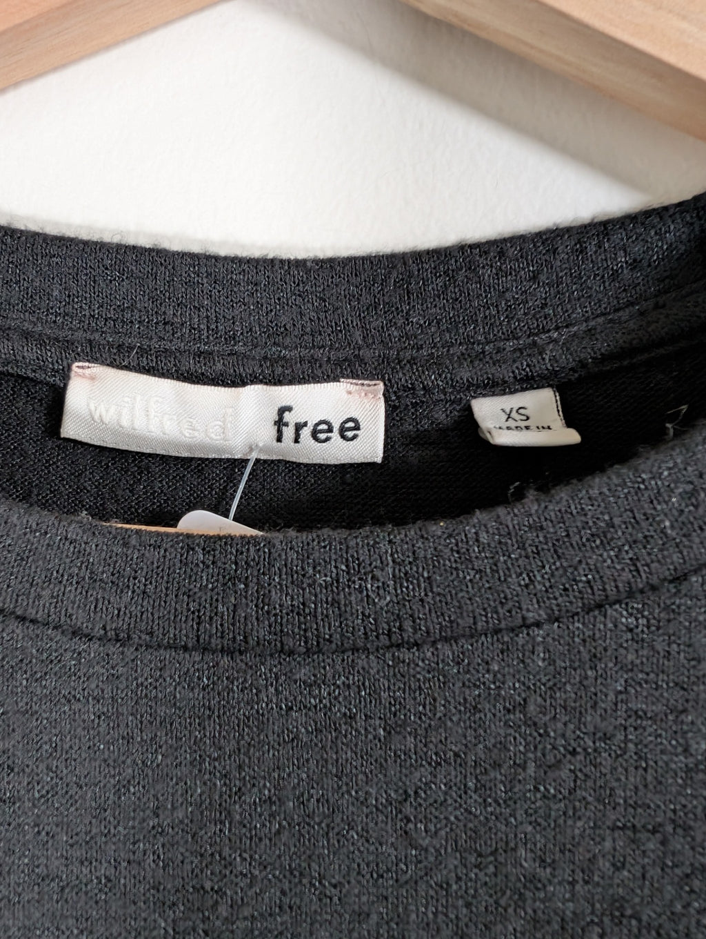 Wilfred Free knit black twist tee - XS