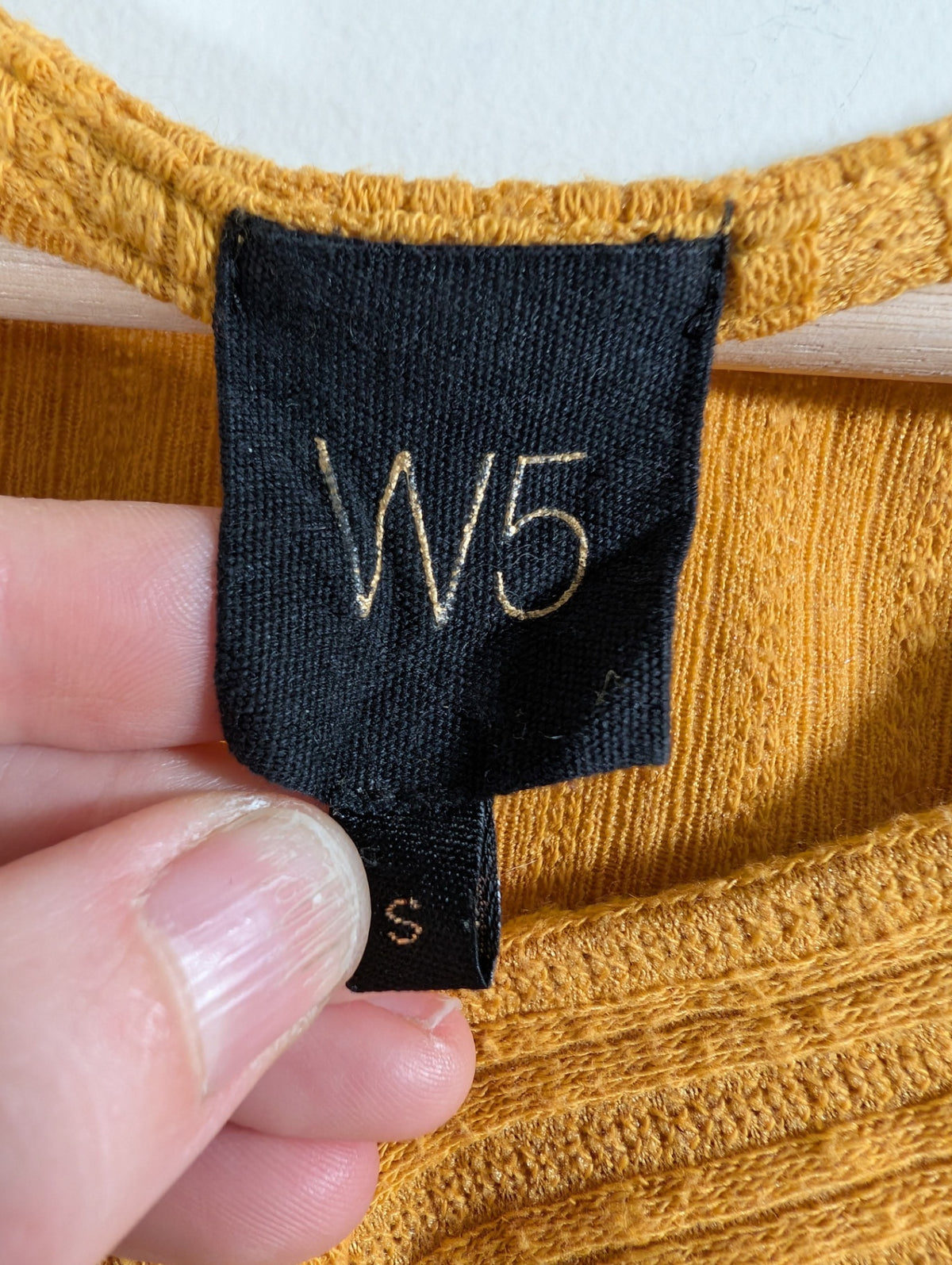 W5 mustard blouse - Small