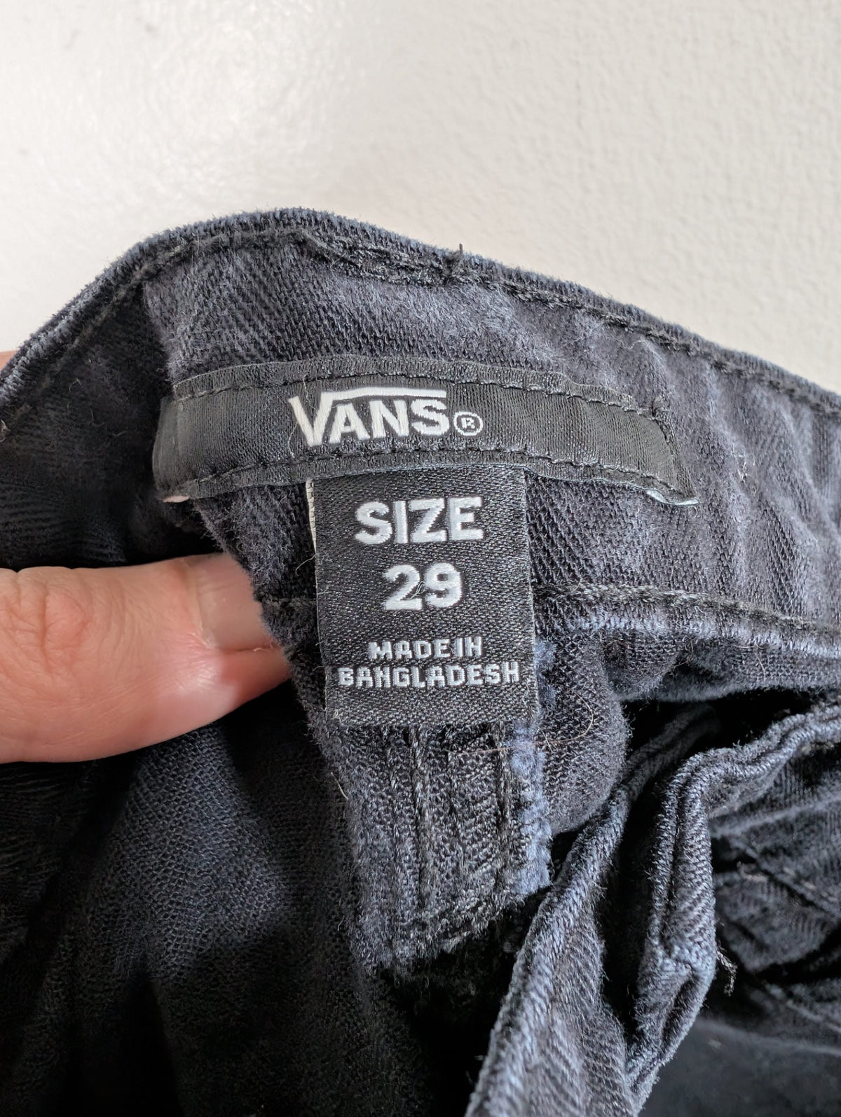 Vans black cargo pants - 29