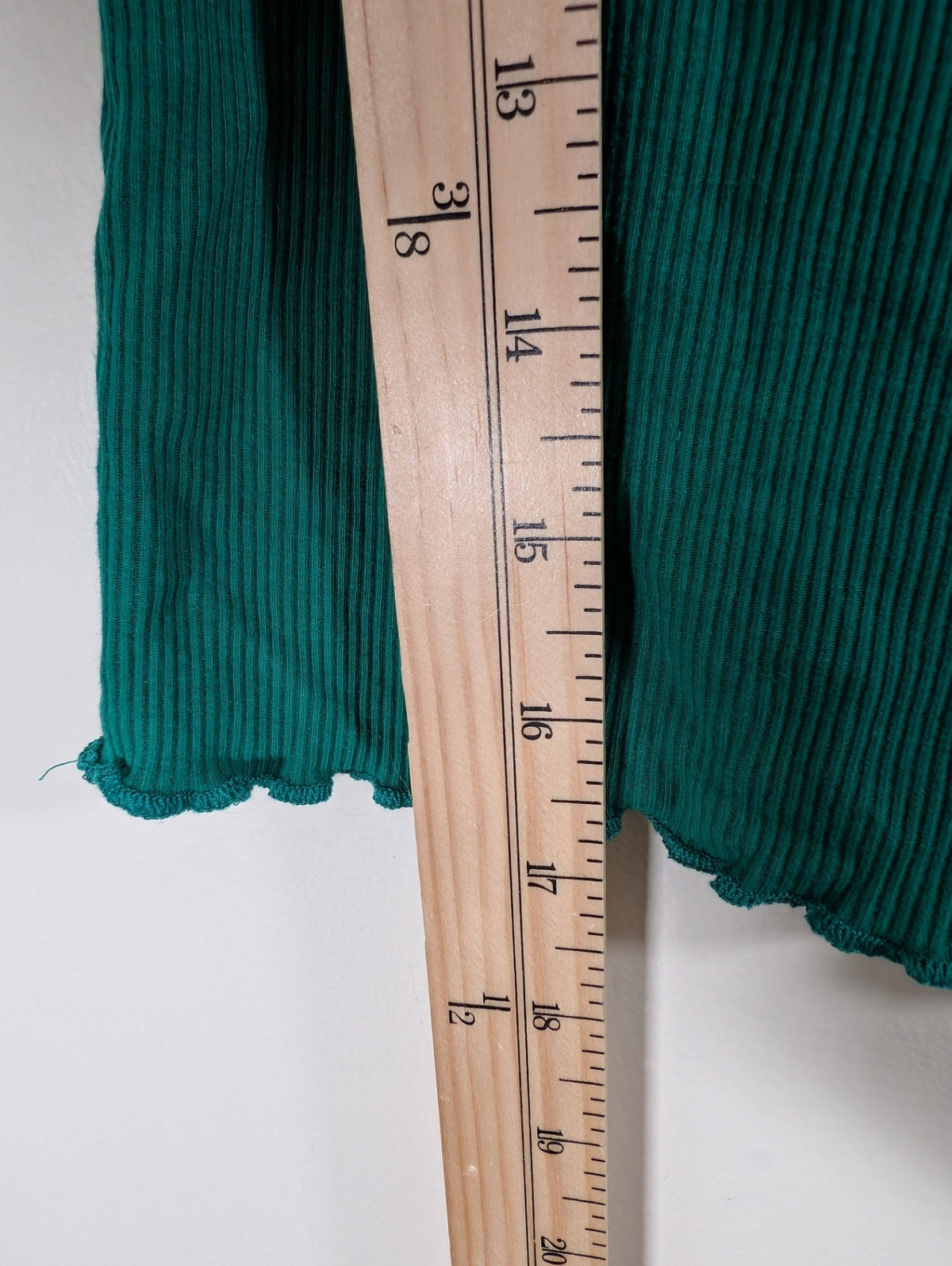 SW essentials green crop blouse - Medium